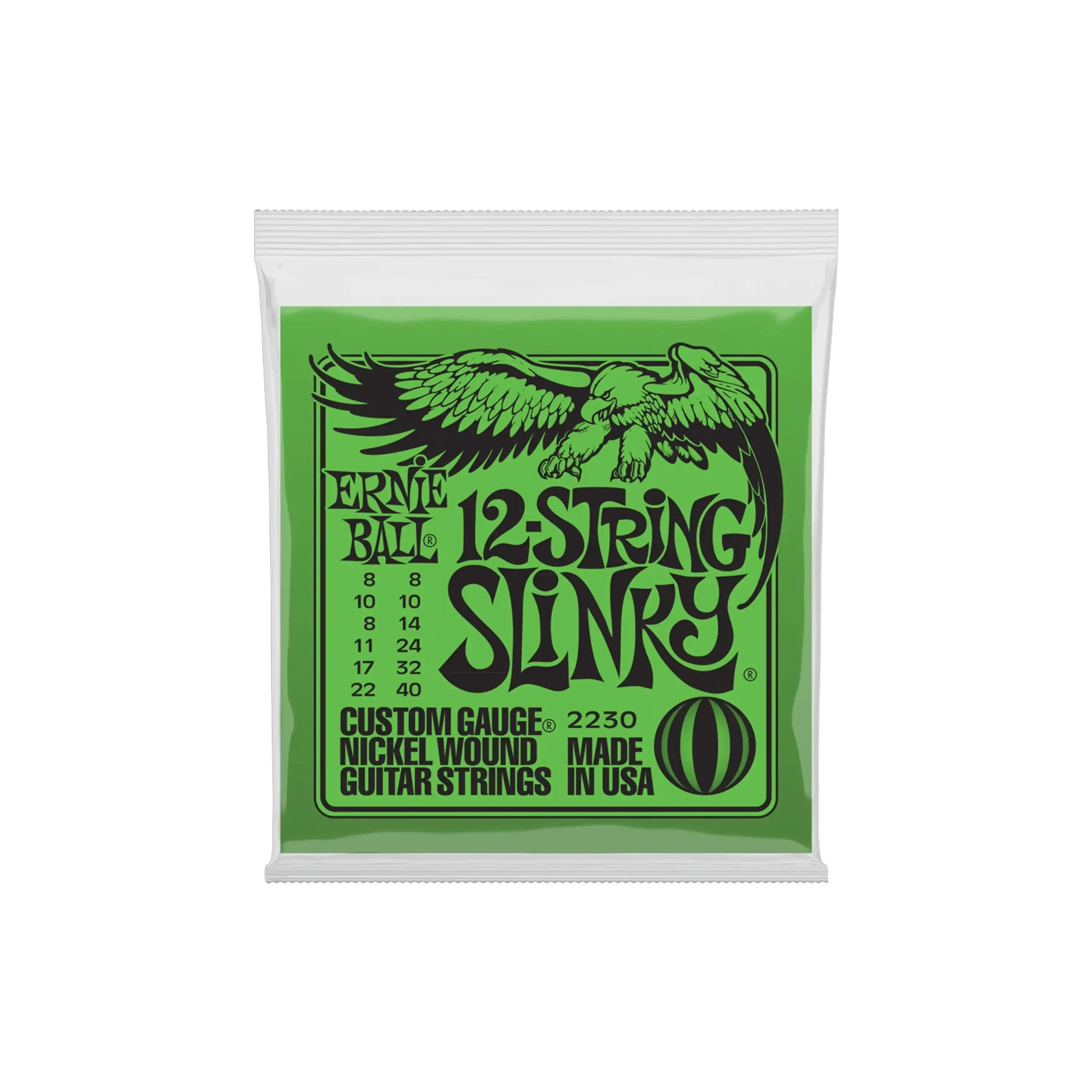 Ernie Ball Slinky Nickel Wound 12-String Electric Guitar Strings - 8-40 Gauge