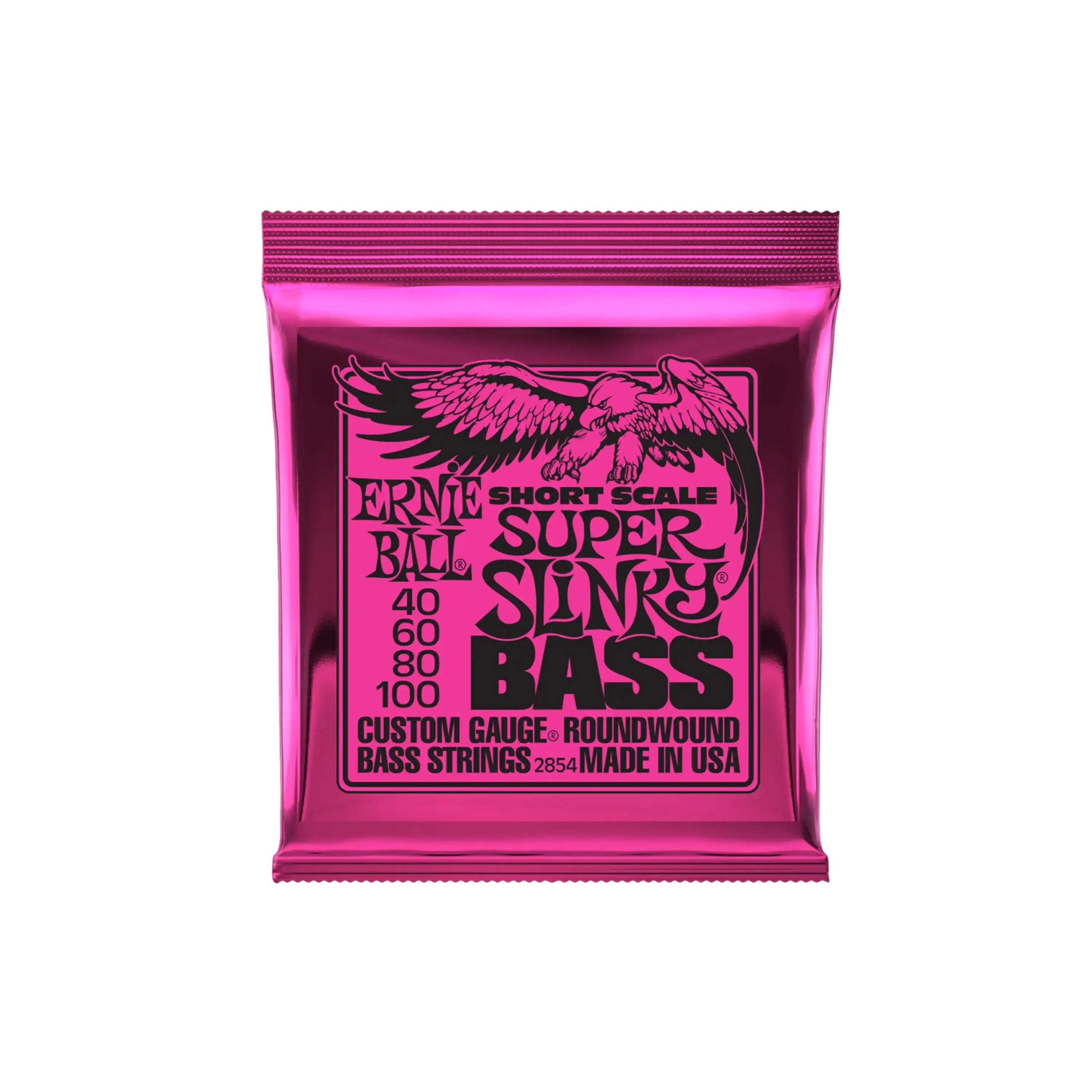 Ernie Ball Super Slinky Short Scale Nickel Electric Bass Strings - 40-100 Gauge