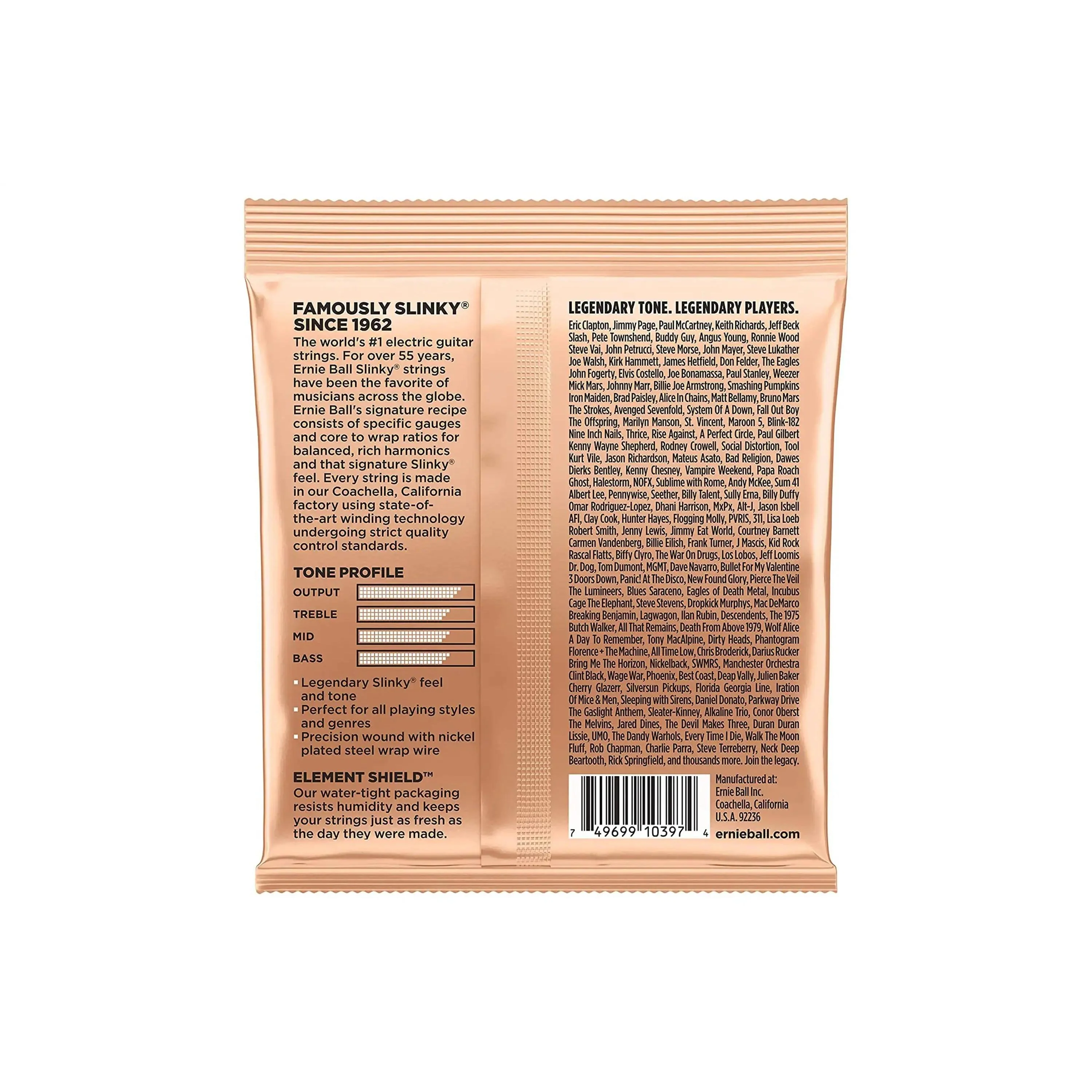 Ernie Ball Turbo Slinky Nickel Wound Electric Guitar Strings - 9.5-46 Gauge - Image 2