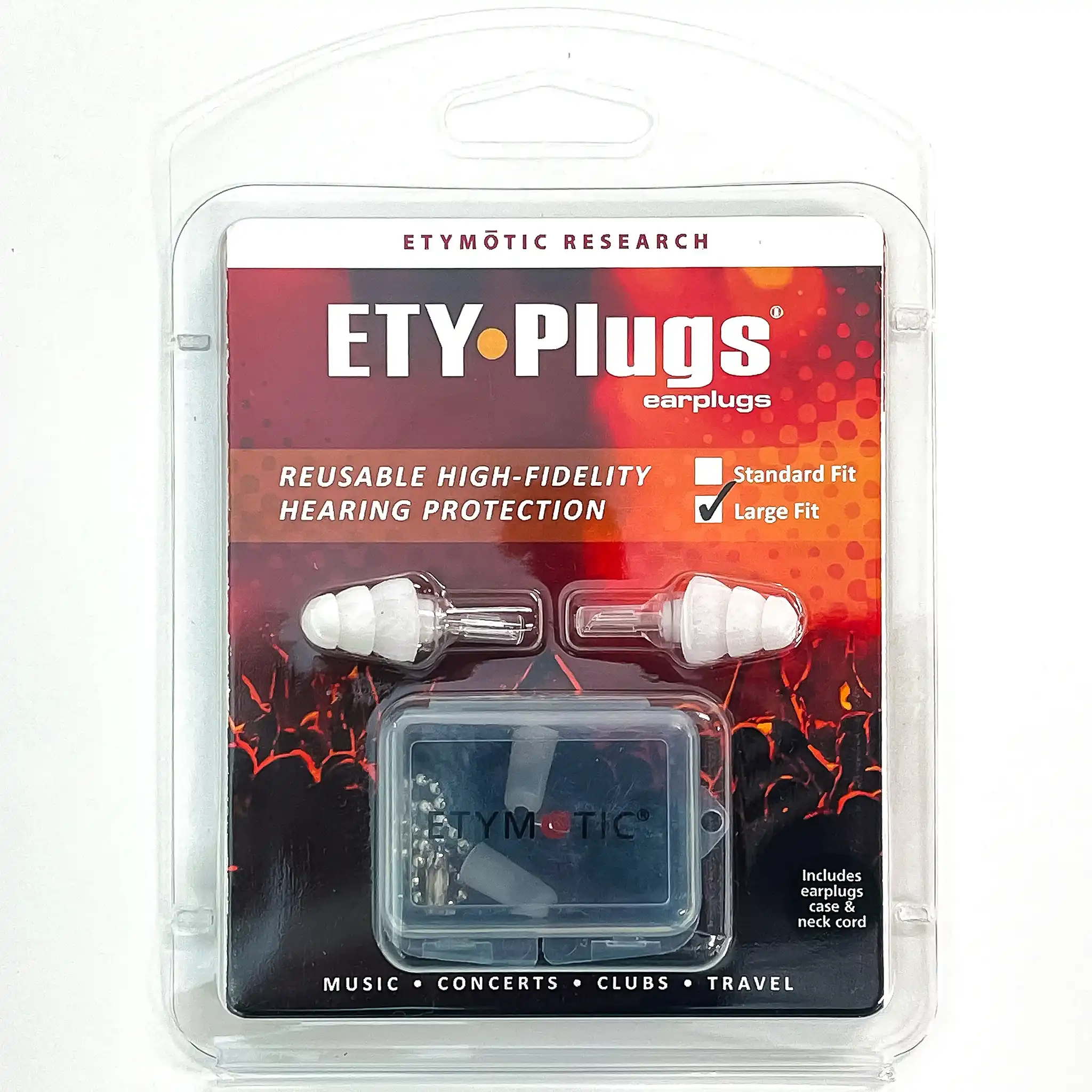 Etymotic High-Fidelity ETY•Plugs Large Clear Tip/Stem - Image 3