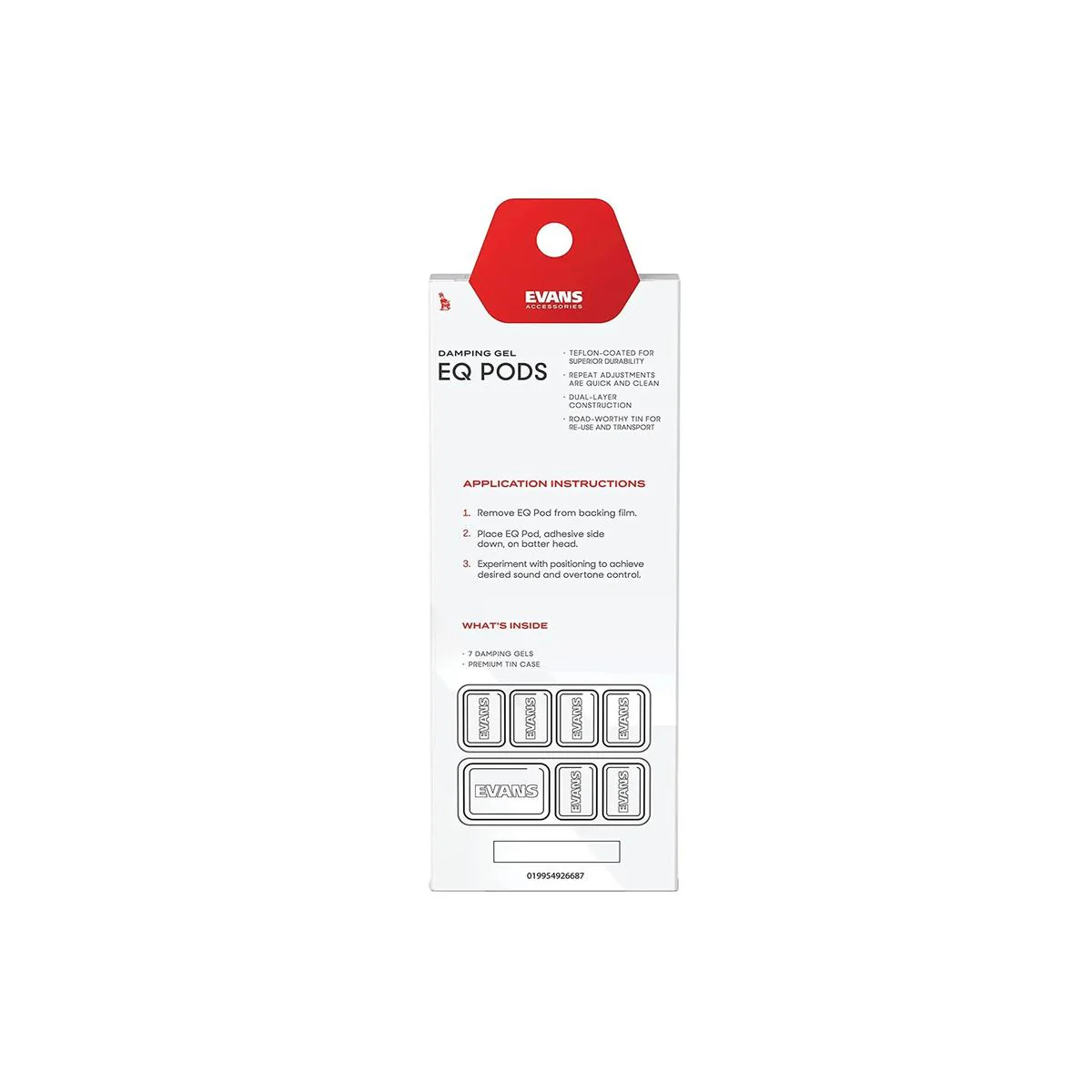 Evans Damping Gel EQ Pods - 7 Pack - Image 2