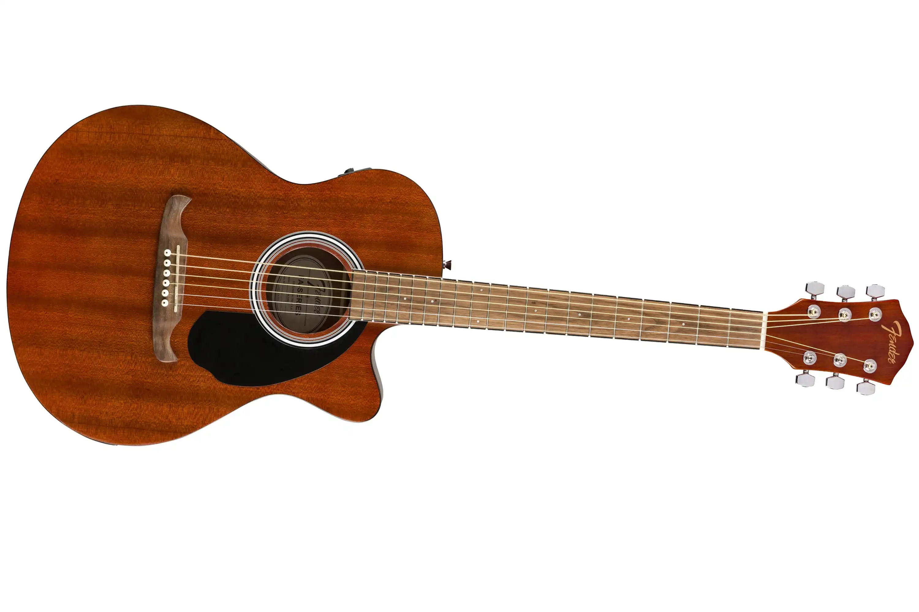 Fender 135CE Concert Acoustic Electric Guitar - Natural Mahogany - Image 3