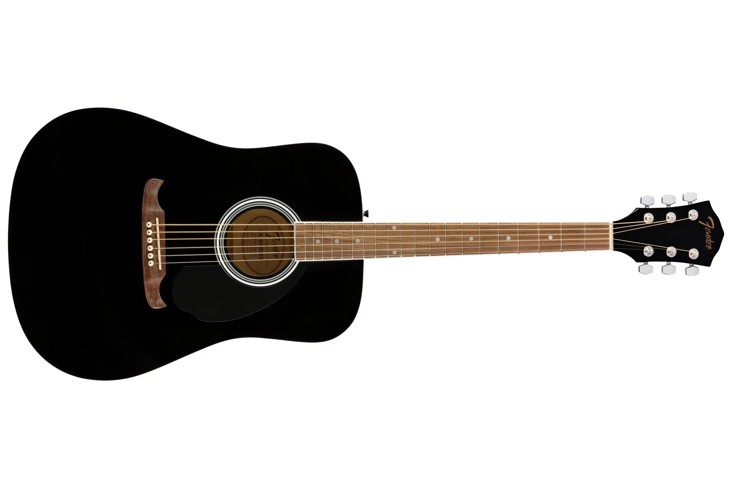 Fender FA-125 Dreadnought Acoustic Guitar - Black - Image 3
