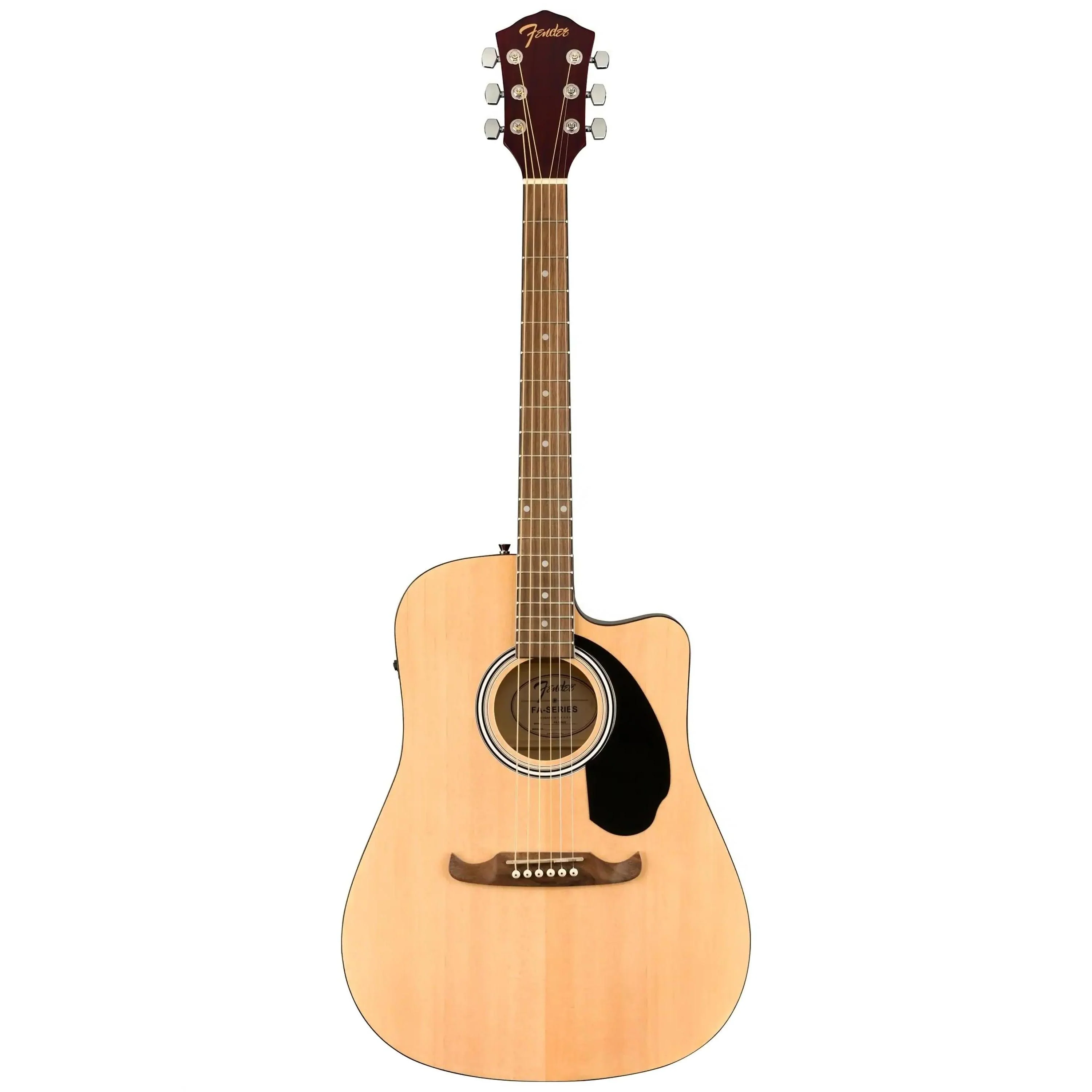 Fender FA-125CE Dreadnought Acoustic-Electric Guitar - Natural - Image 3