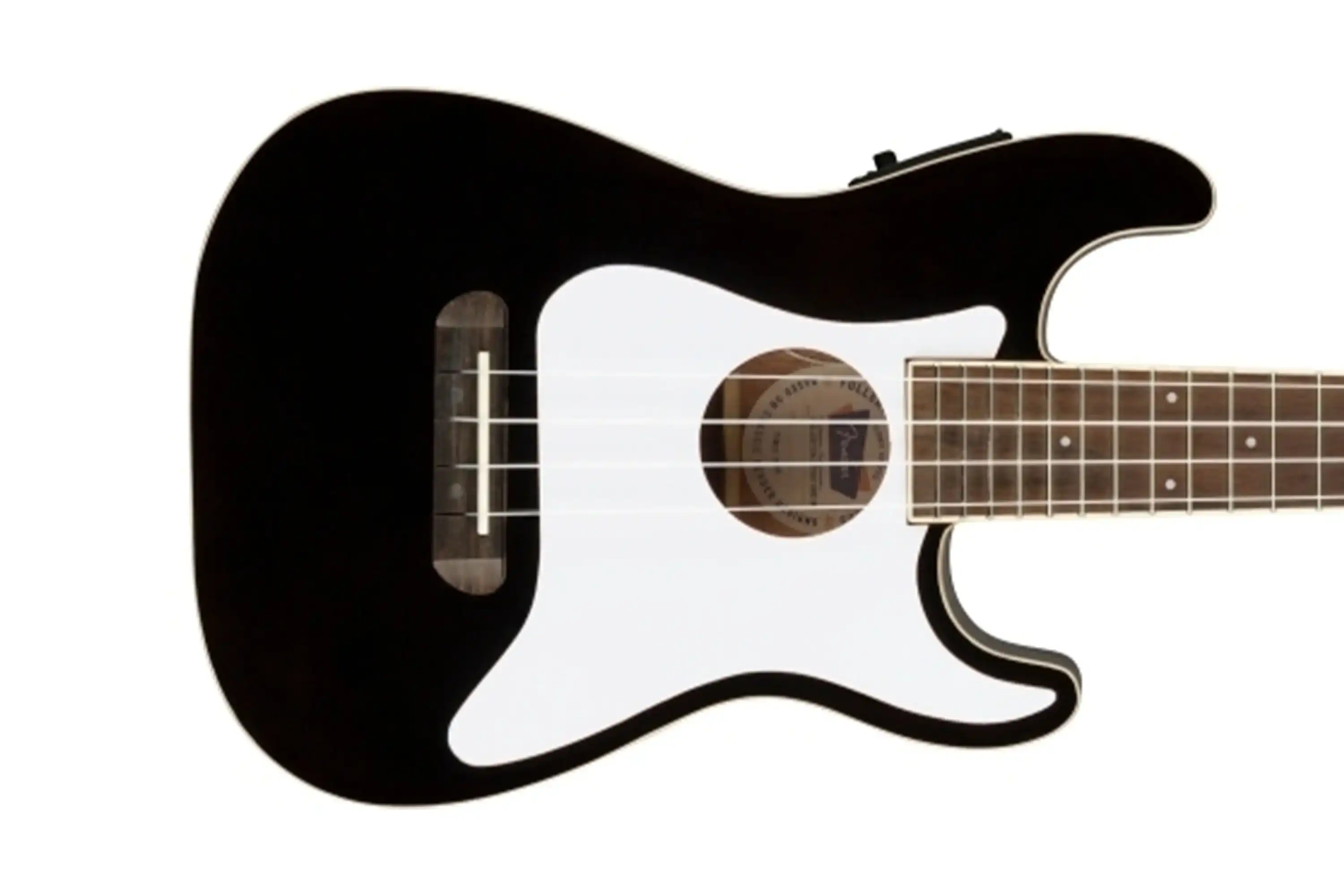 Fender Fullerton Stratocaster Concert Ukulele Black