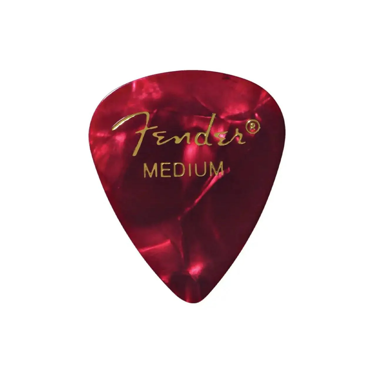 Fender Medium Red Moto Celluloid Guitar Picks - 12 Pack