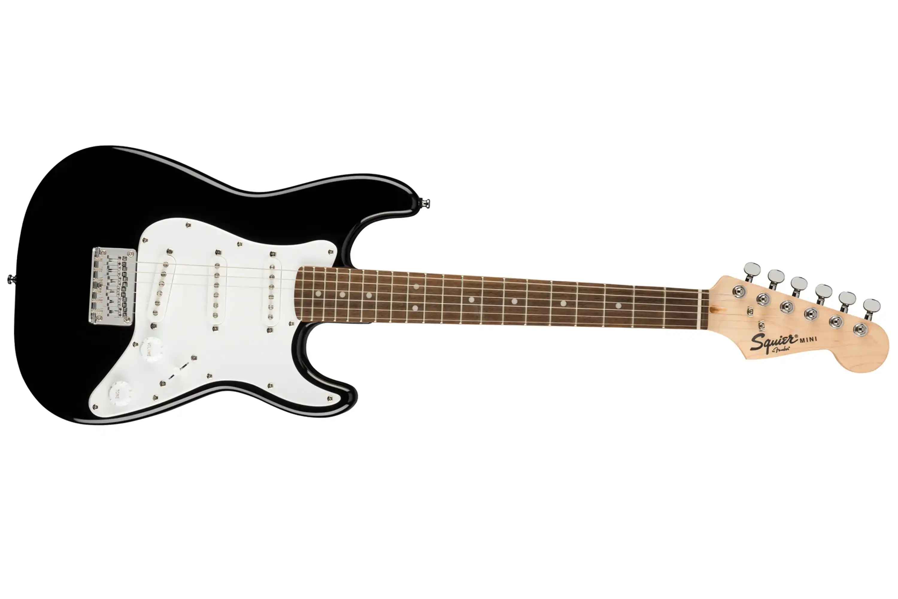 Squier By Fender Mini Stratocaster Guitar - Black - Image 3