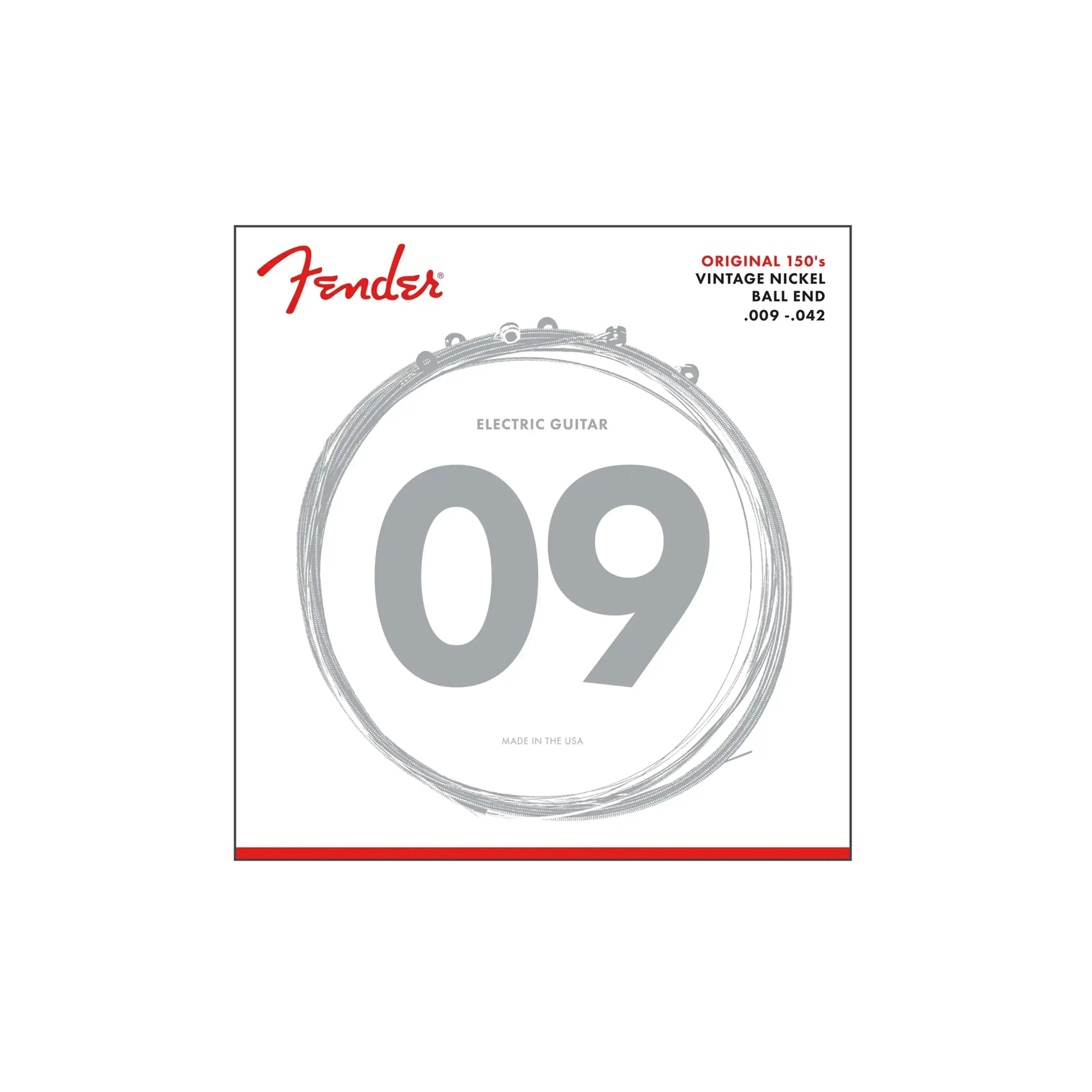 Fender Original 150's Pure Nickel Guitar Strings - Ball End .009-.042