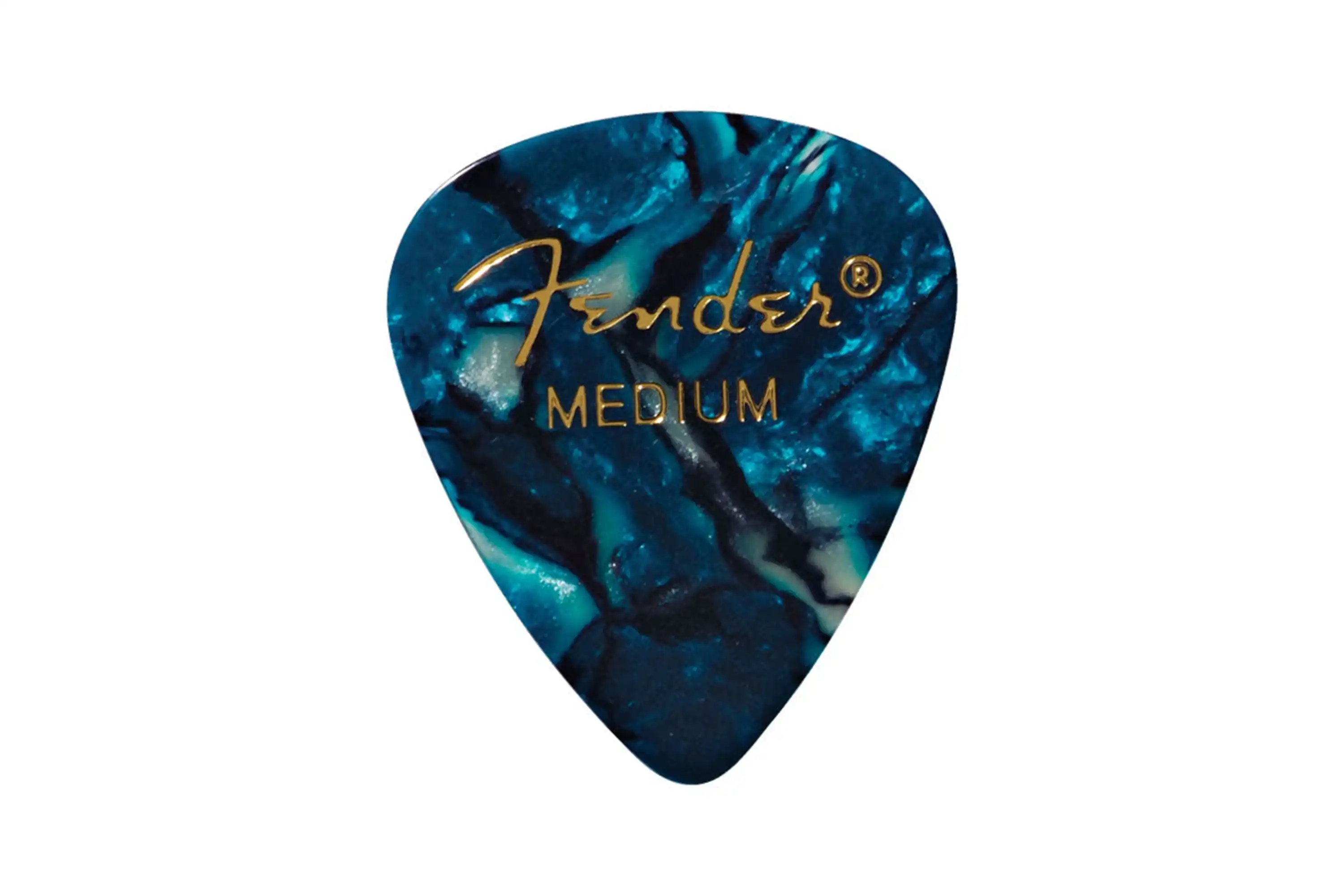 Fender Premium Ocean Turquoise Celluloid Picks Medium - 12 Pack