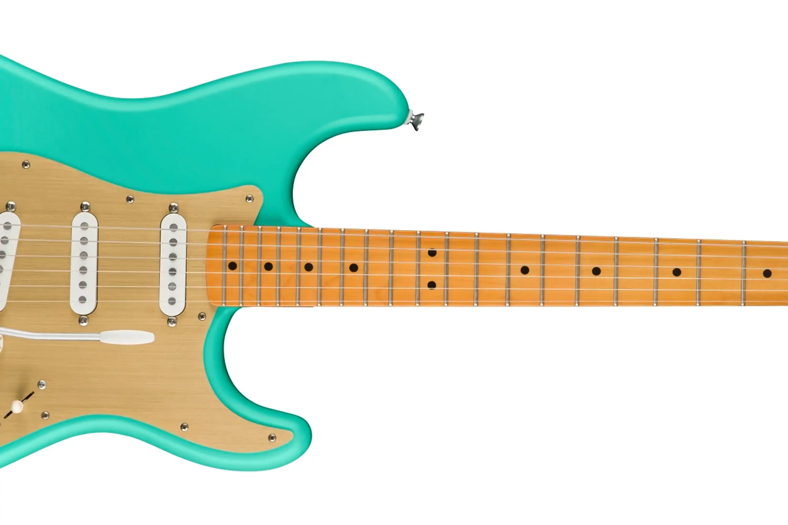 Squier By Fender 40th Anniversary Stratocaster Guitar Vintage Edition - Satin Seafoam Green - Image 4