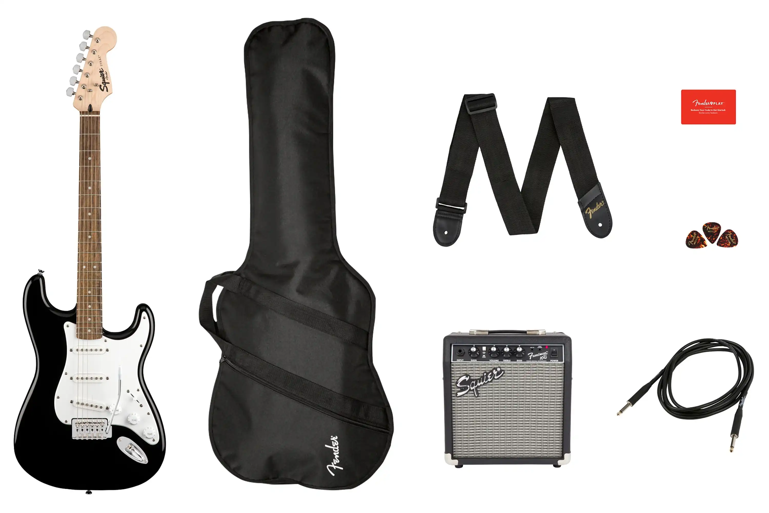 Squier By Fender Stratocaster Guitar Pack - Black