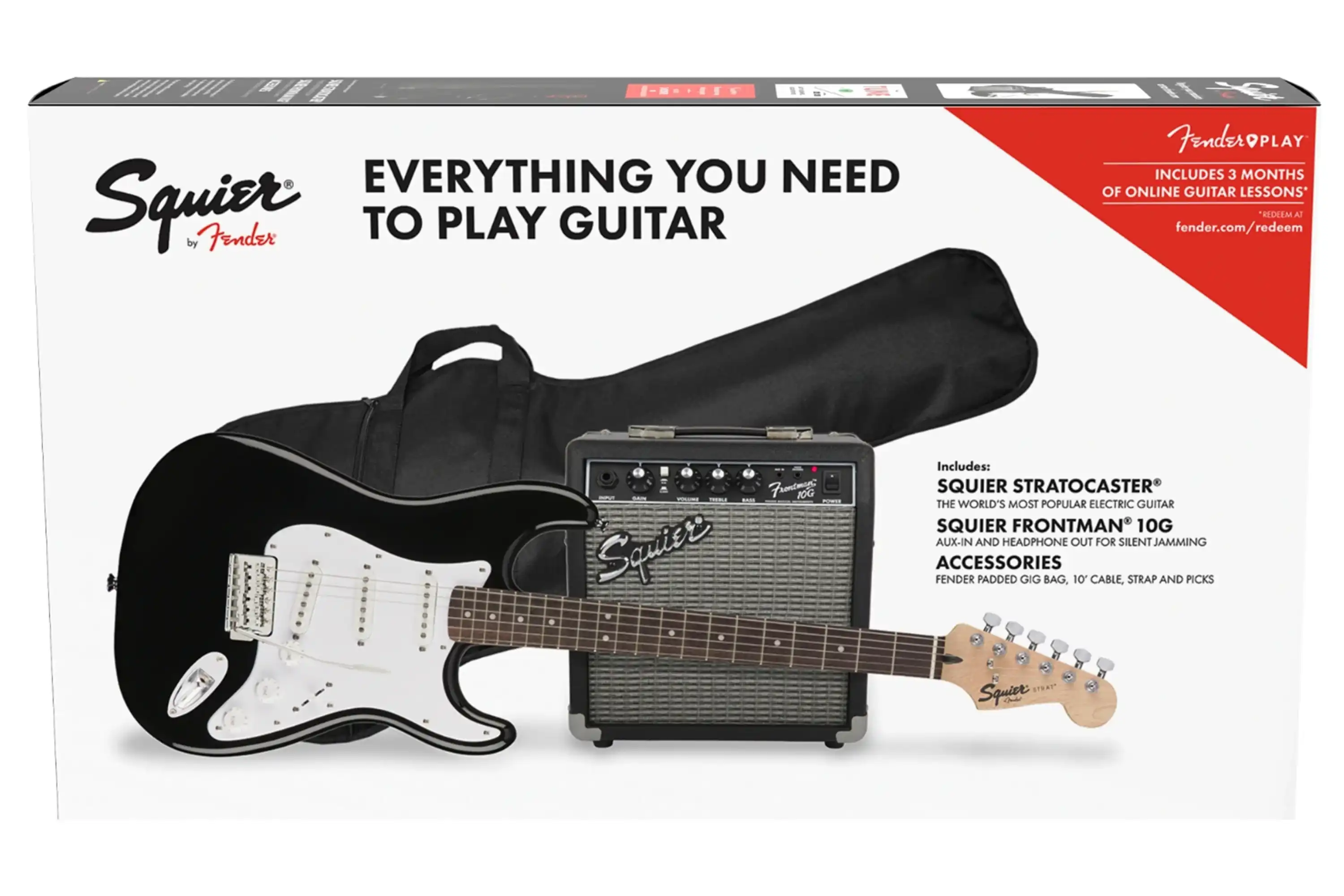 Squier By Fender Stratocaster Guitar Pack - Black - Image 4