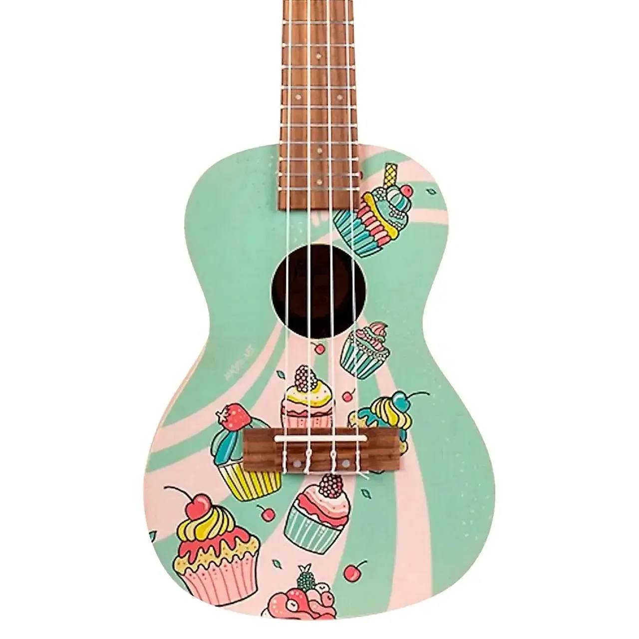 Flight AUC-33 Art Series Cupcake Concert Ukulele