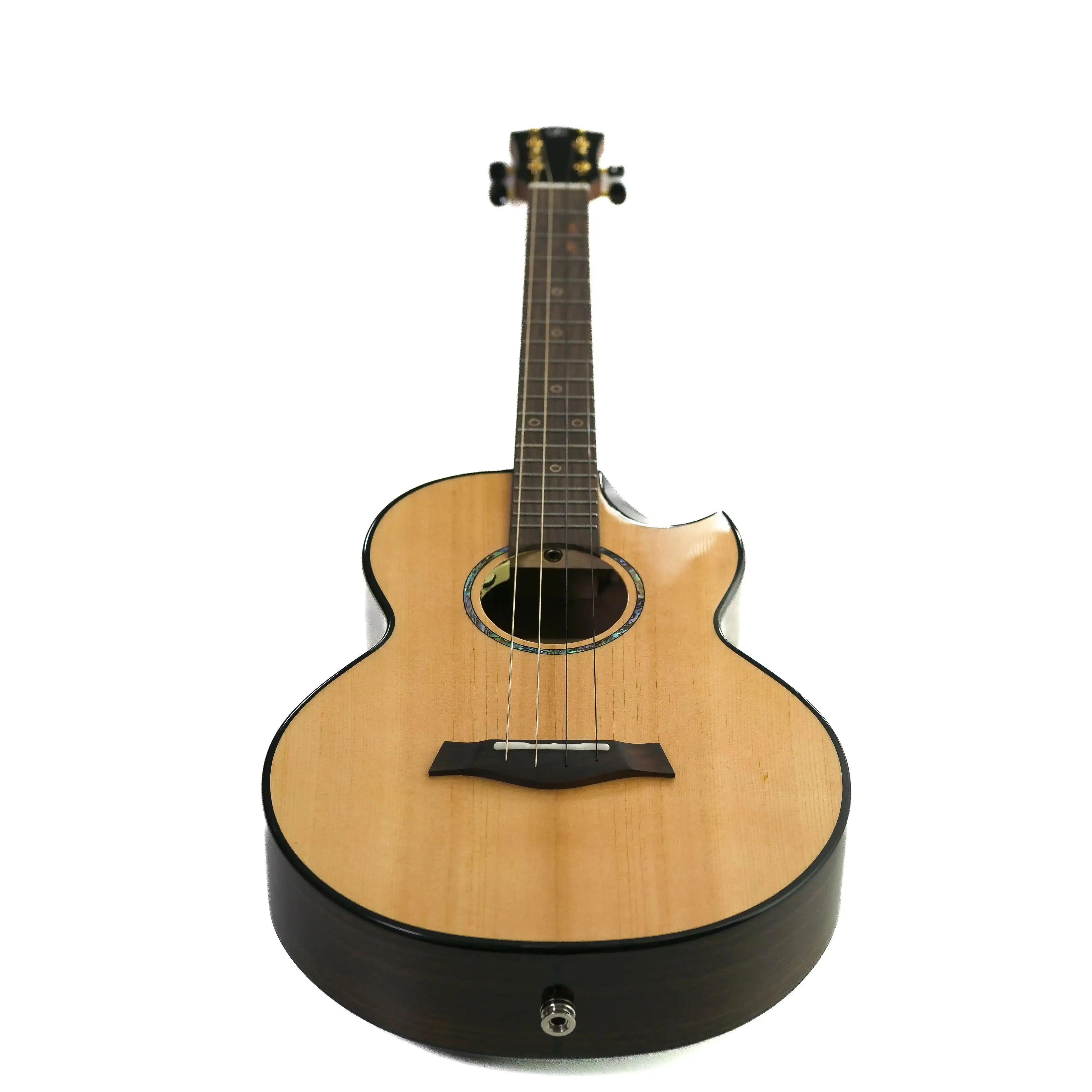 Flight Aurora EQ-A Solid Spruce & Rosewood Baritone Ukulele - Image 4