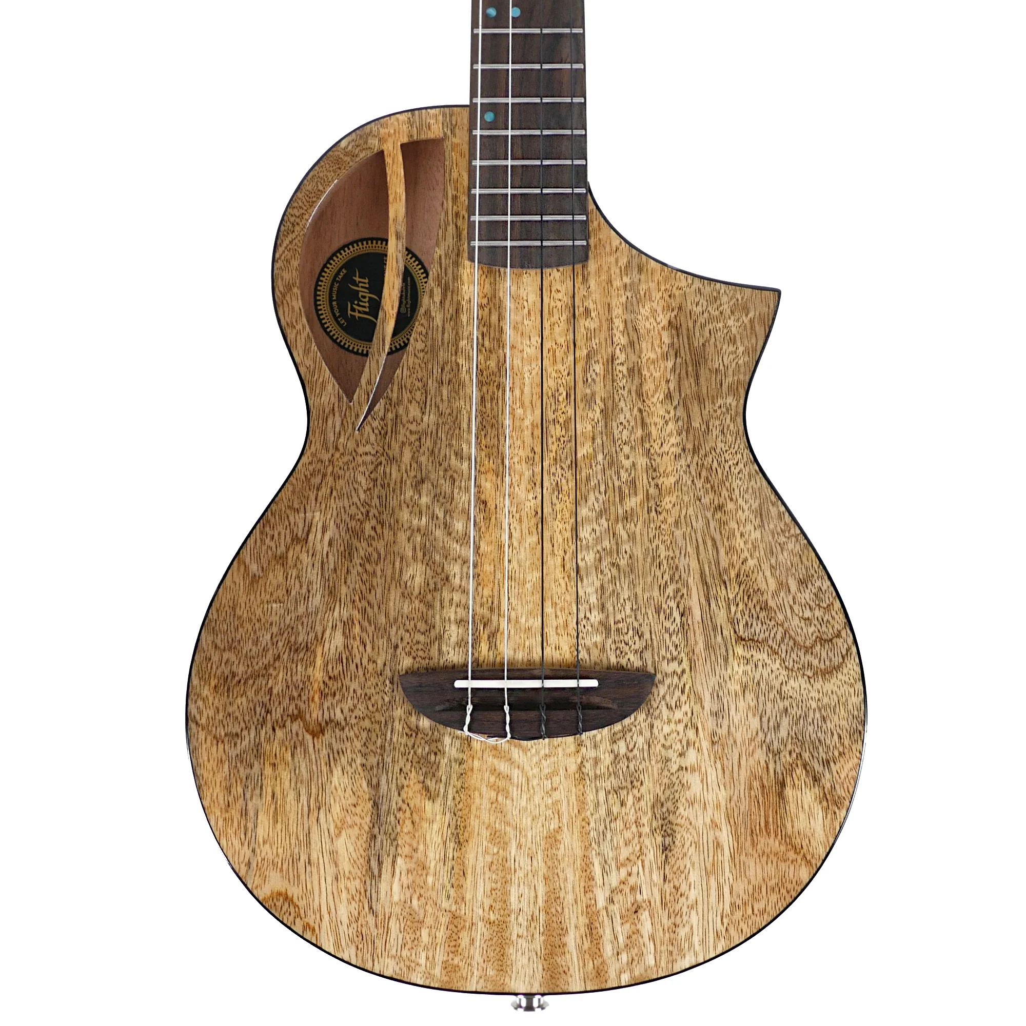 Flight AVIATOR-CE Solid Mango Top Baritone Ukulele w/ Pickup