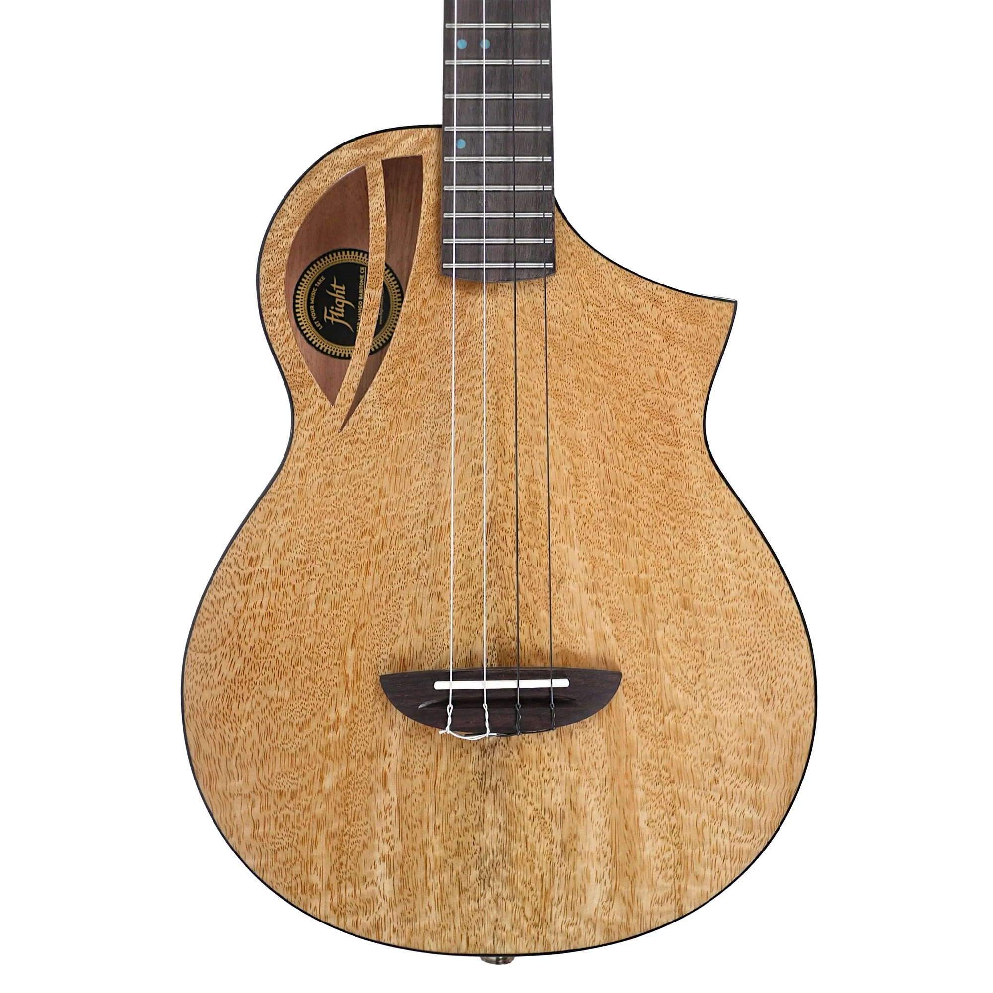 Flight AVIATOR-CE Solid Mango Top Baritone Ukulele w/ Pickup
