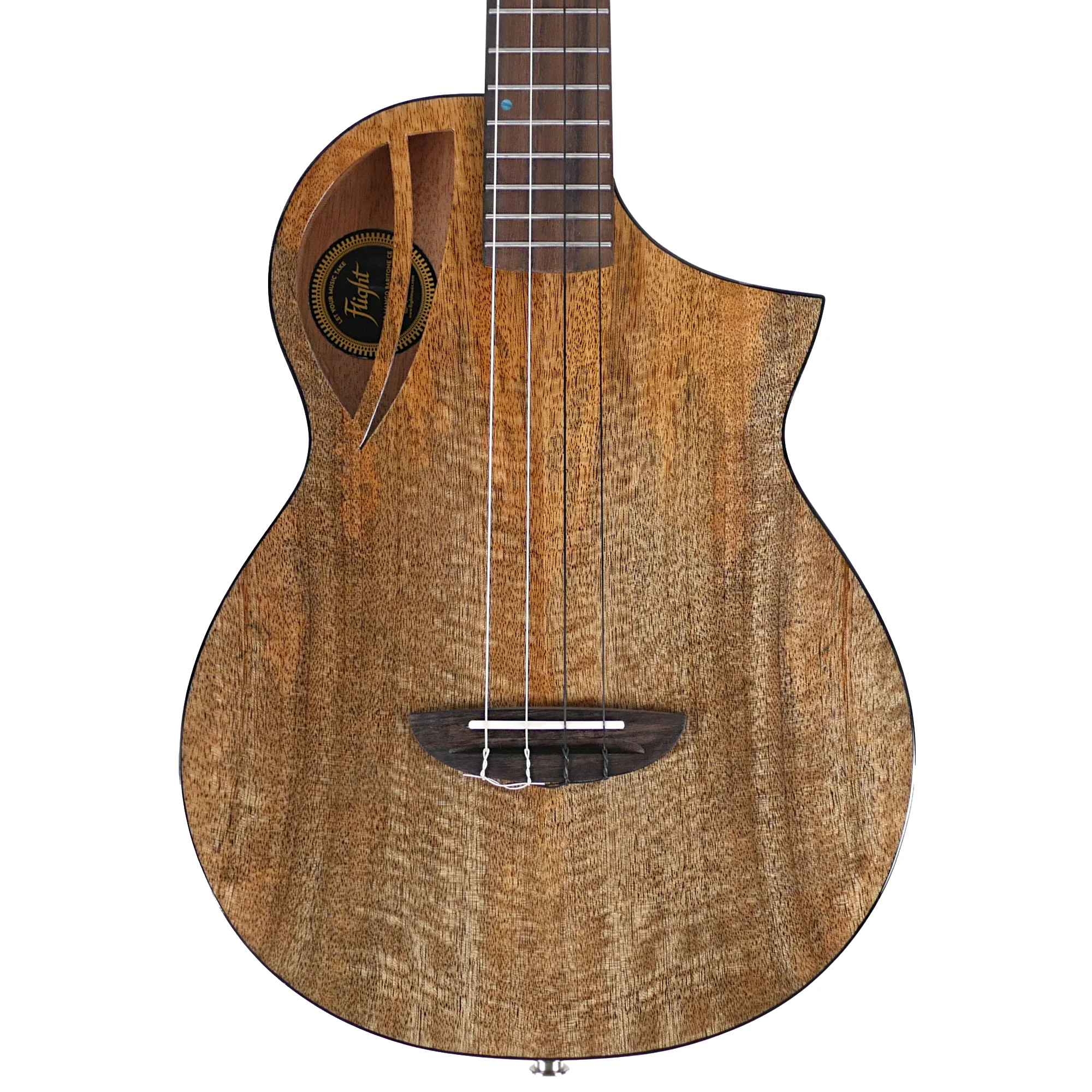 Flight AVIATOR-CE Solid Mango Top Baritone Ukulele w/ Pickup
