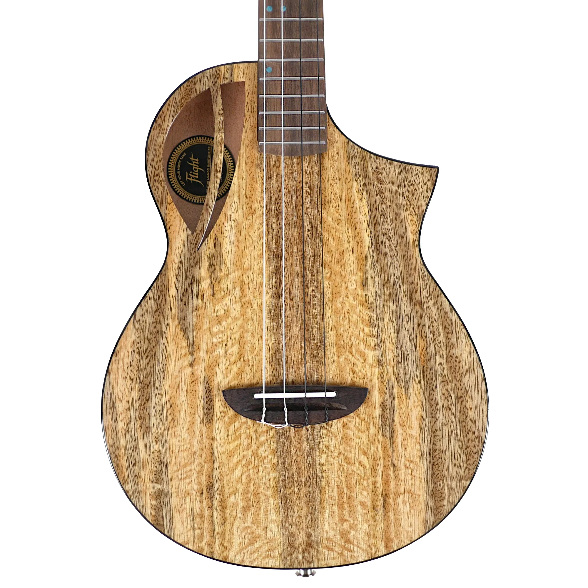 Flight AVIATOR-CE Solid Mango Top Baritone Ukulele w/ Pickup