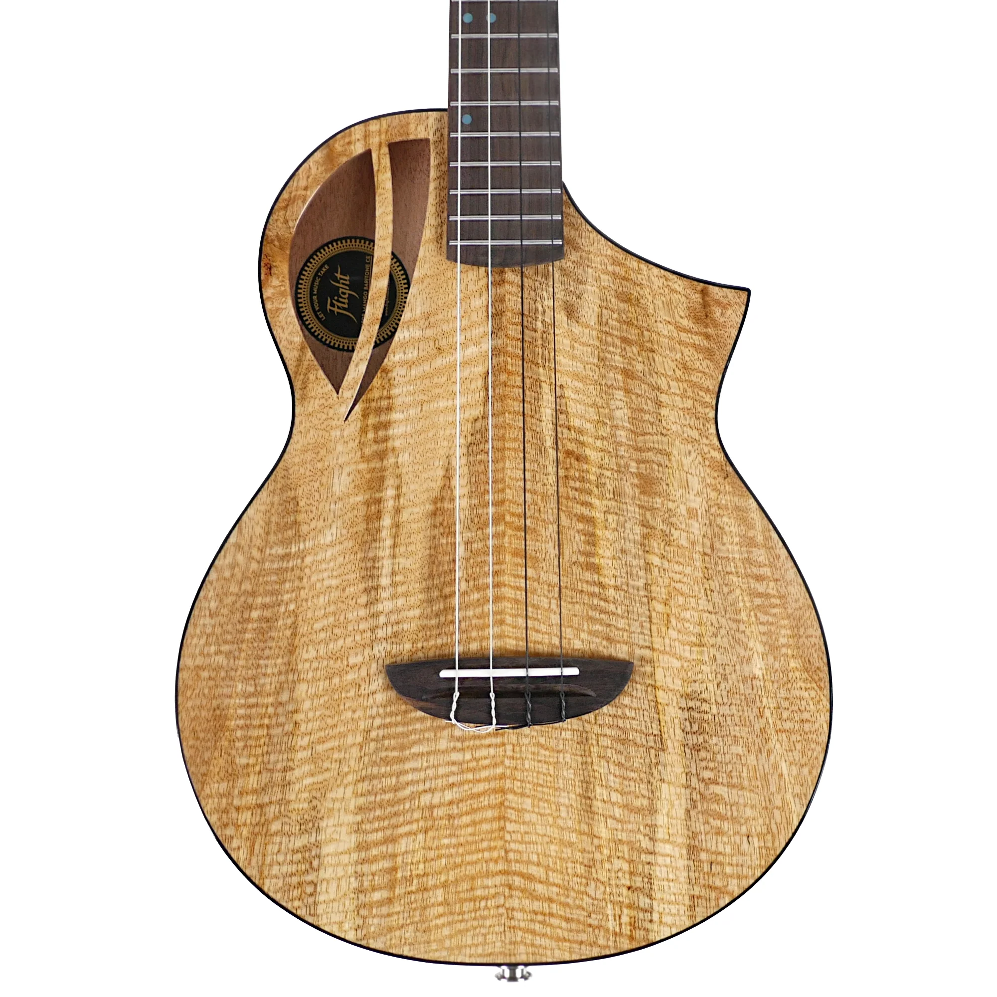 Flight AVIATOR-CE Solid Mango Top Baritone Ukulele w/ Pickup