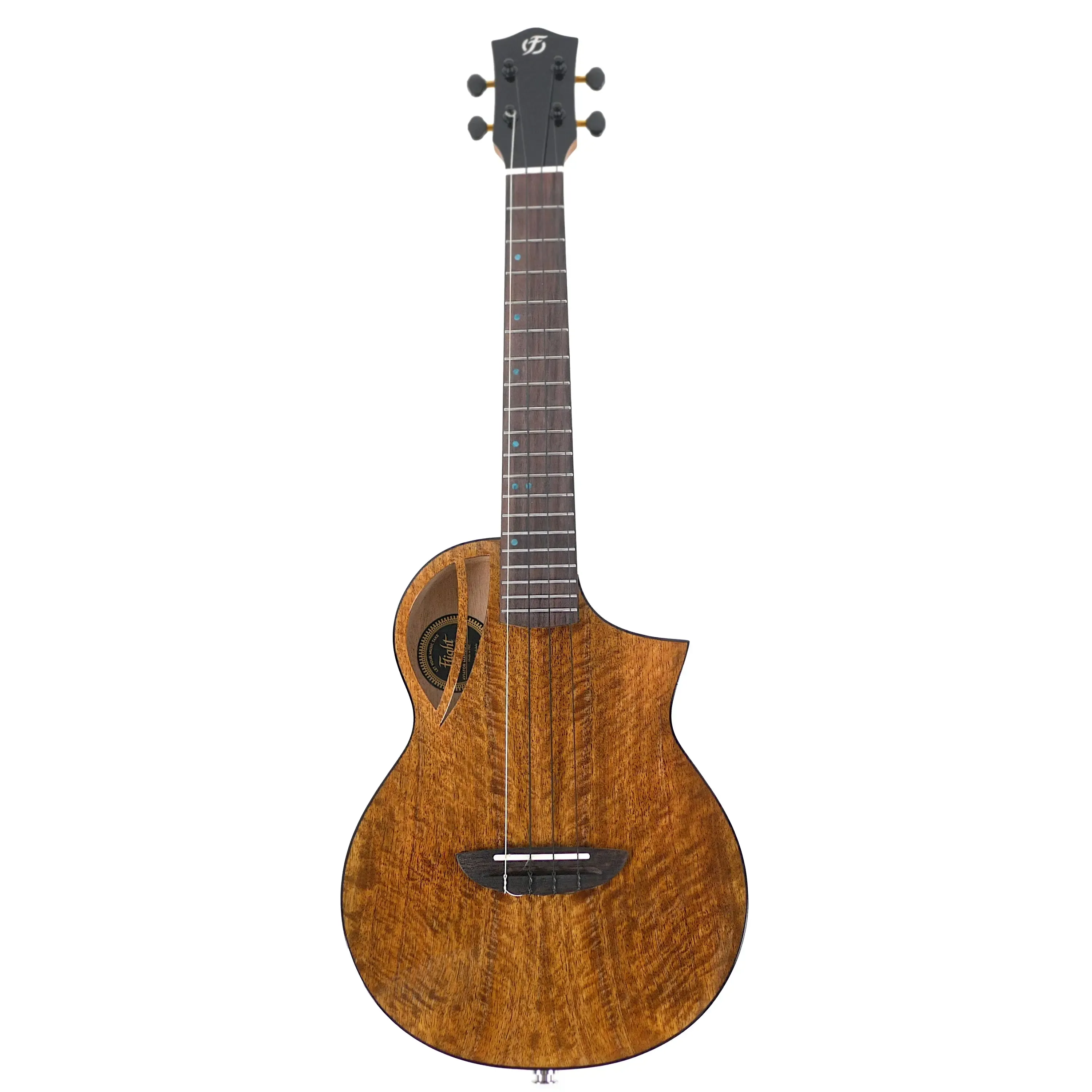 Flight AVIATOR-CE Solid Mango Top Tenor Ukulele w/ Pickup - Image 4