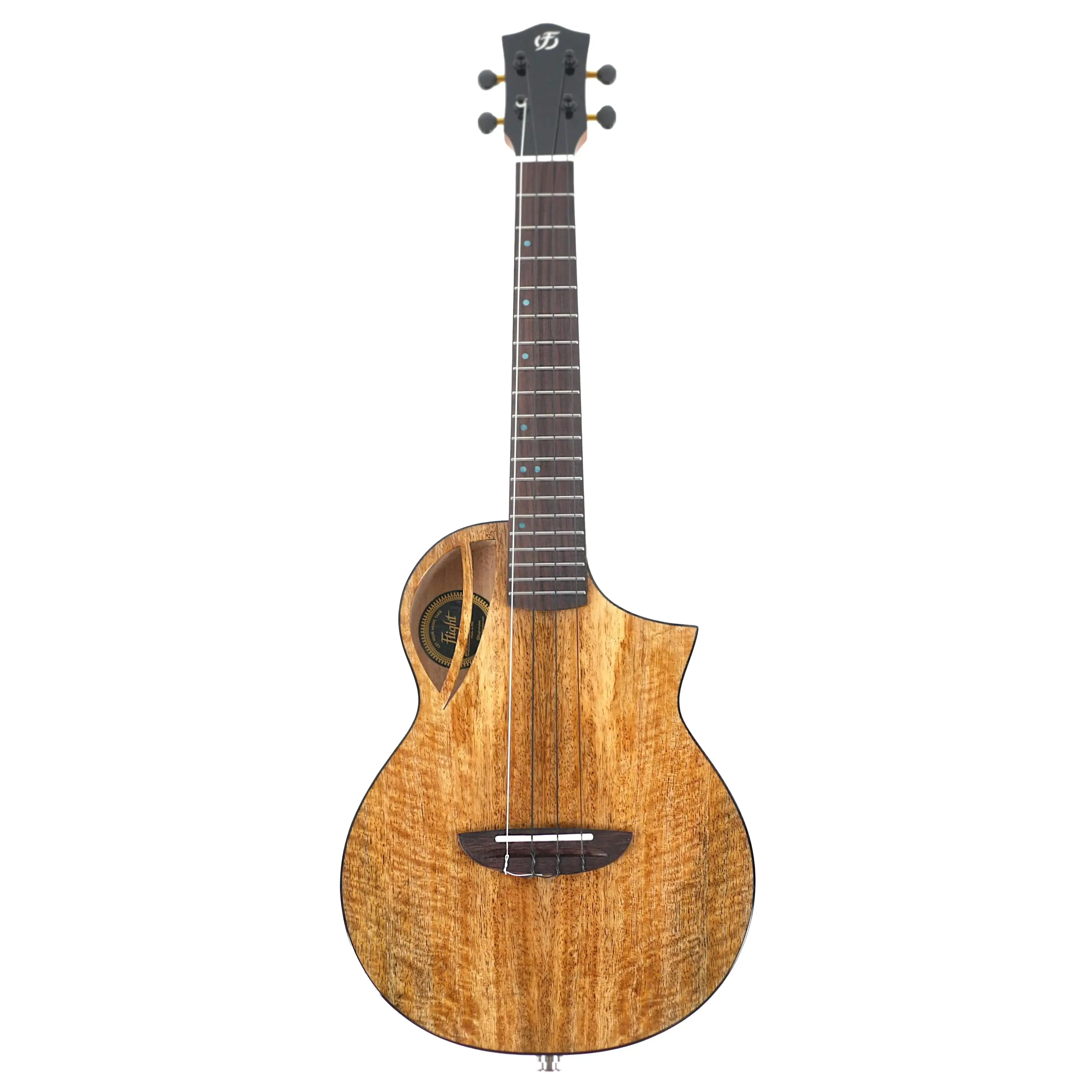 Flight AVIATOR-CE Solid Mango Top Tenor Ukulele w/ Pickup - Image 4