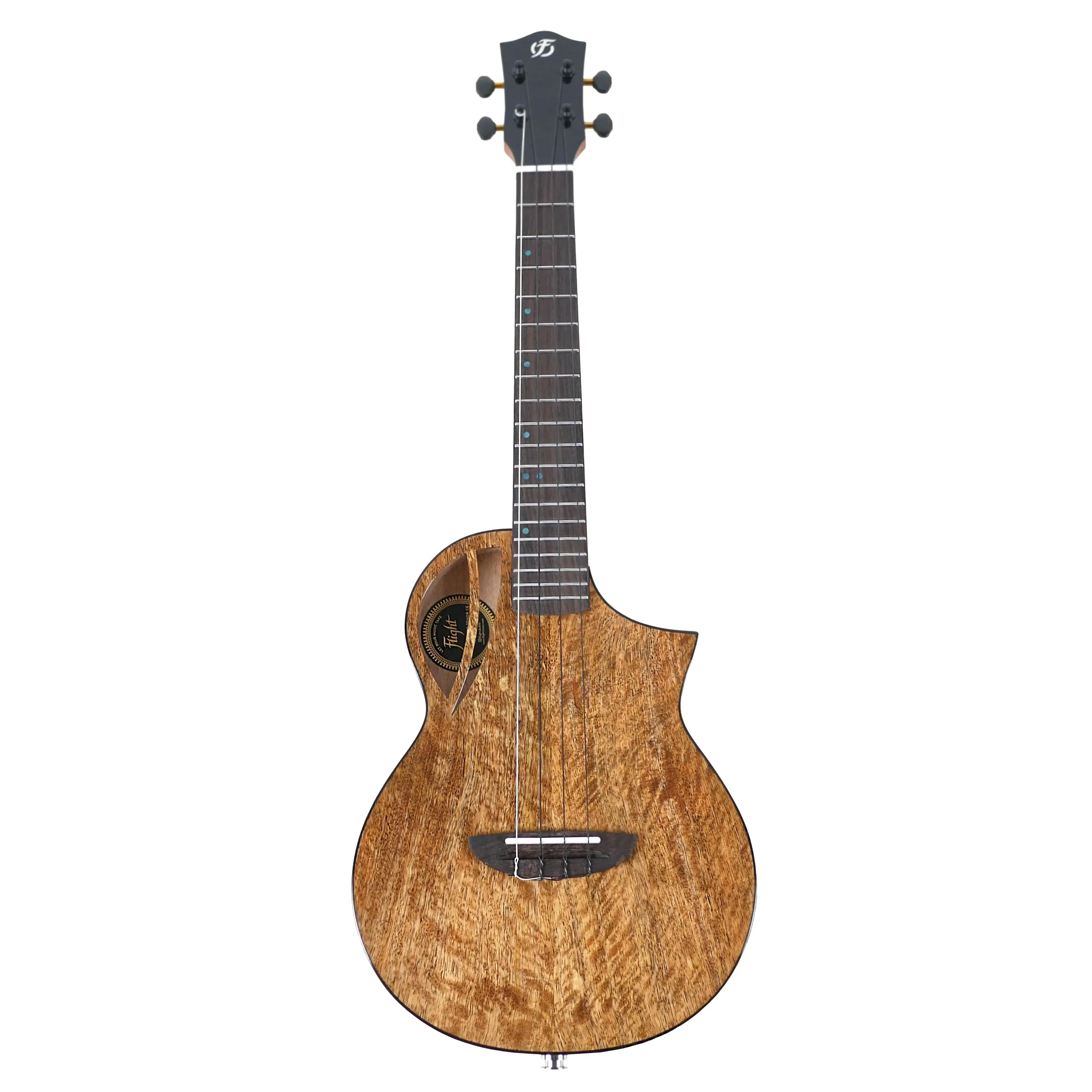 Flight AVIATOR-CE Solid Mango Top Tenor Ukulele w/ Pickup - Image 4