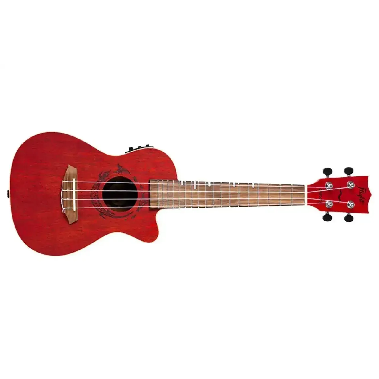 Flight DUC380 CEQ Coral Concert Ukulele w/ EQ - Image 3