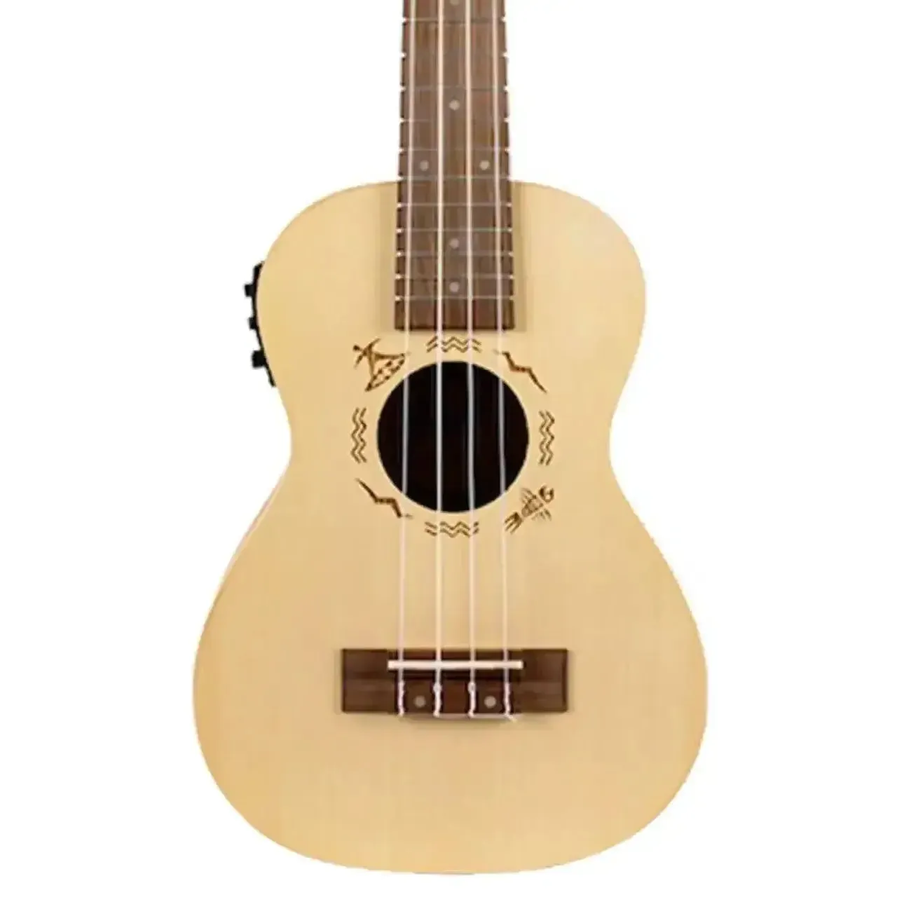 Flight DUC525 EQ SP/ZEB Spruce & Zebrawood Concert Ukulele w/ EQ