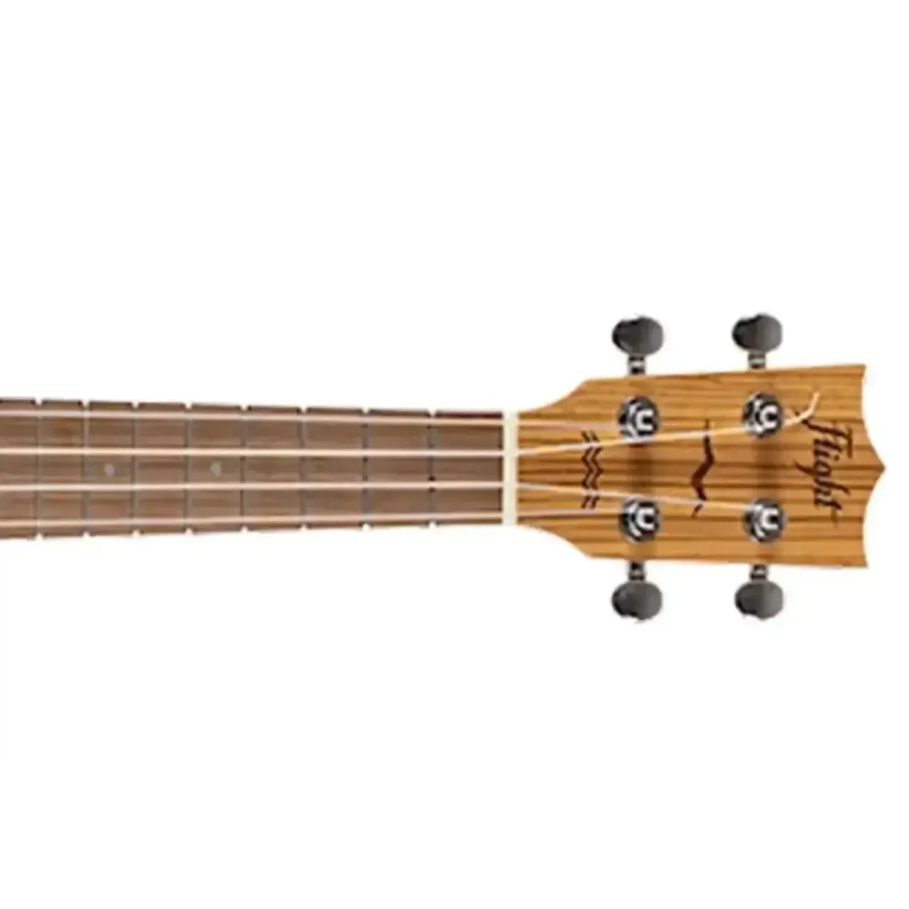 Flight DUC525 EQ SP/ZEB Spruce & Zebrawood Concert Ukulele w/ EQ - Image 5
