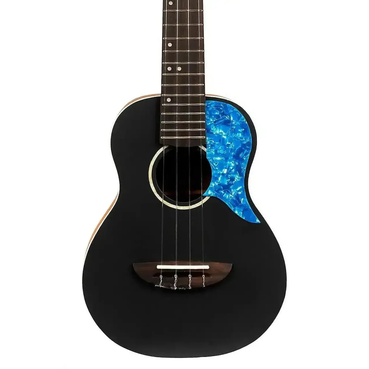 Flight IRIS BK Black Solid Spruce Top Concert Ukulele