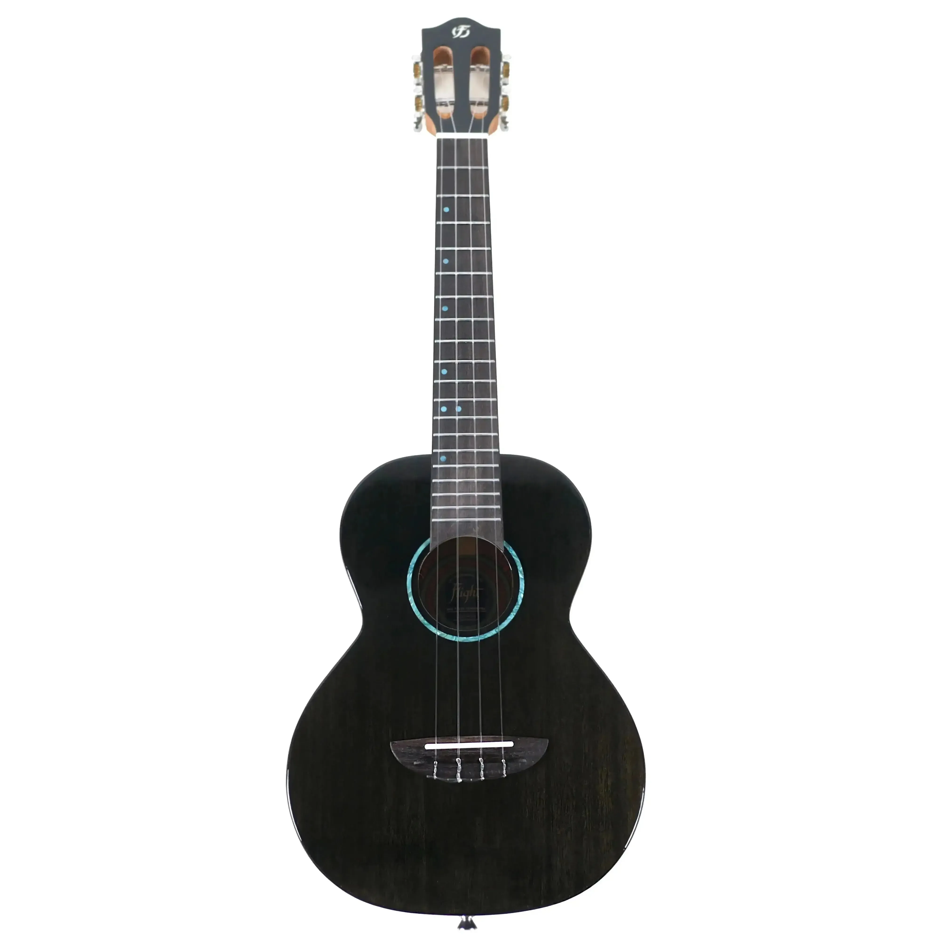 Flight IRIS TINTA TBK Transparent Black Tenor Ukulele - Image 4