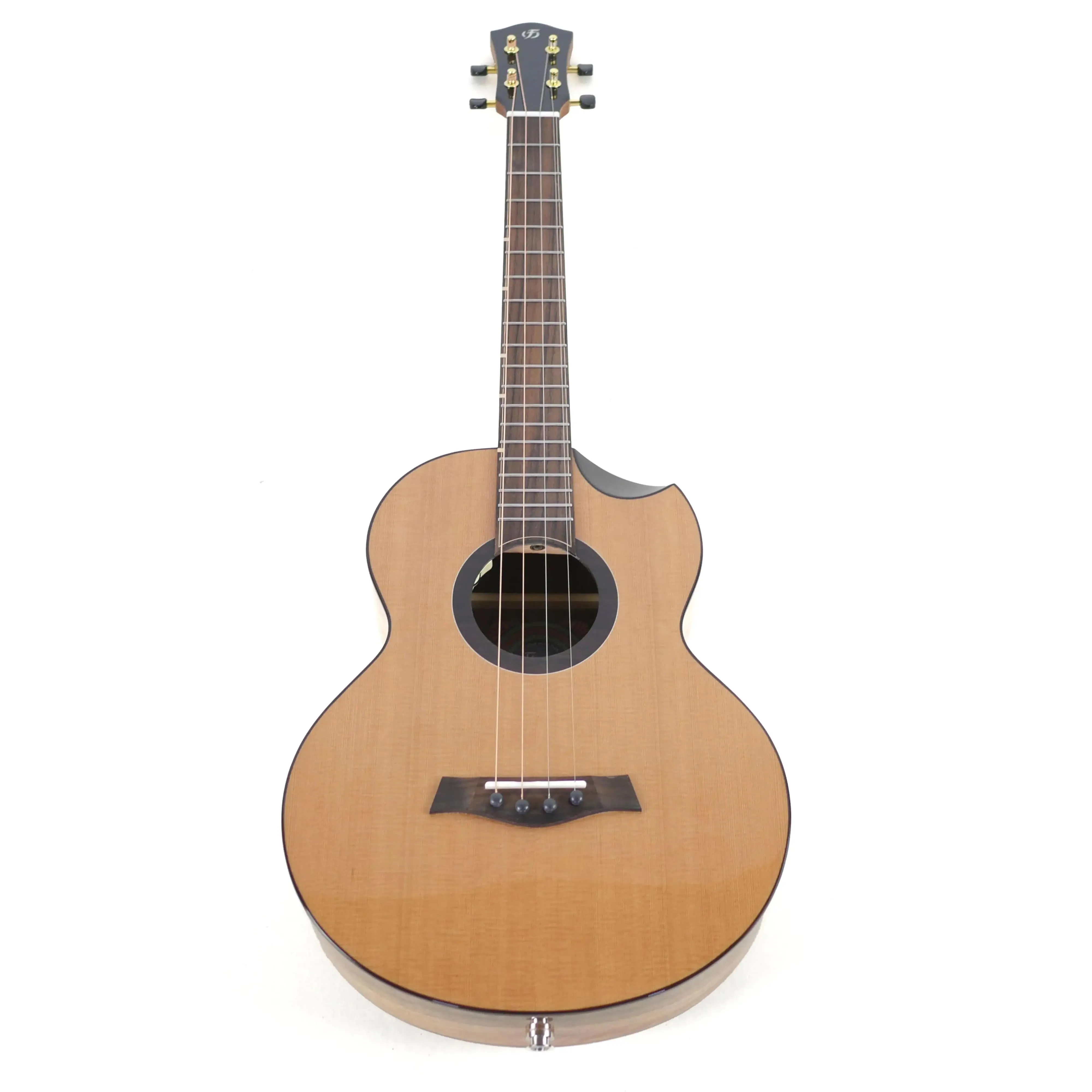 Flight Lily EQ-A Solid Cedar Top Baritone Ukulele w/ Pickup - Image 4