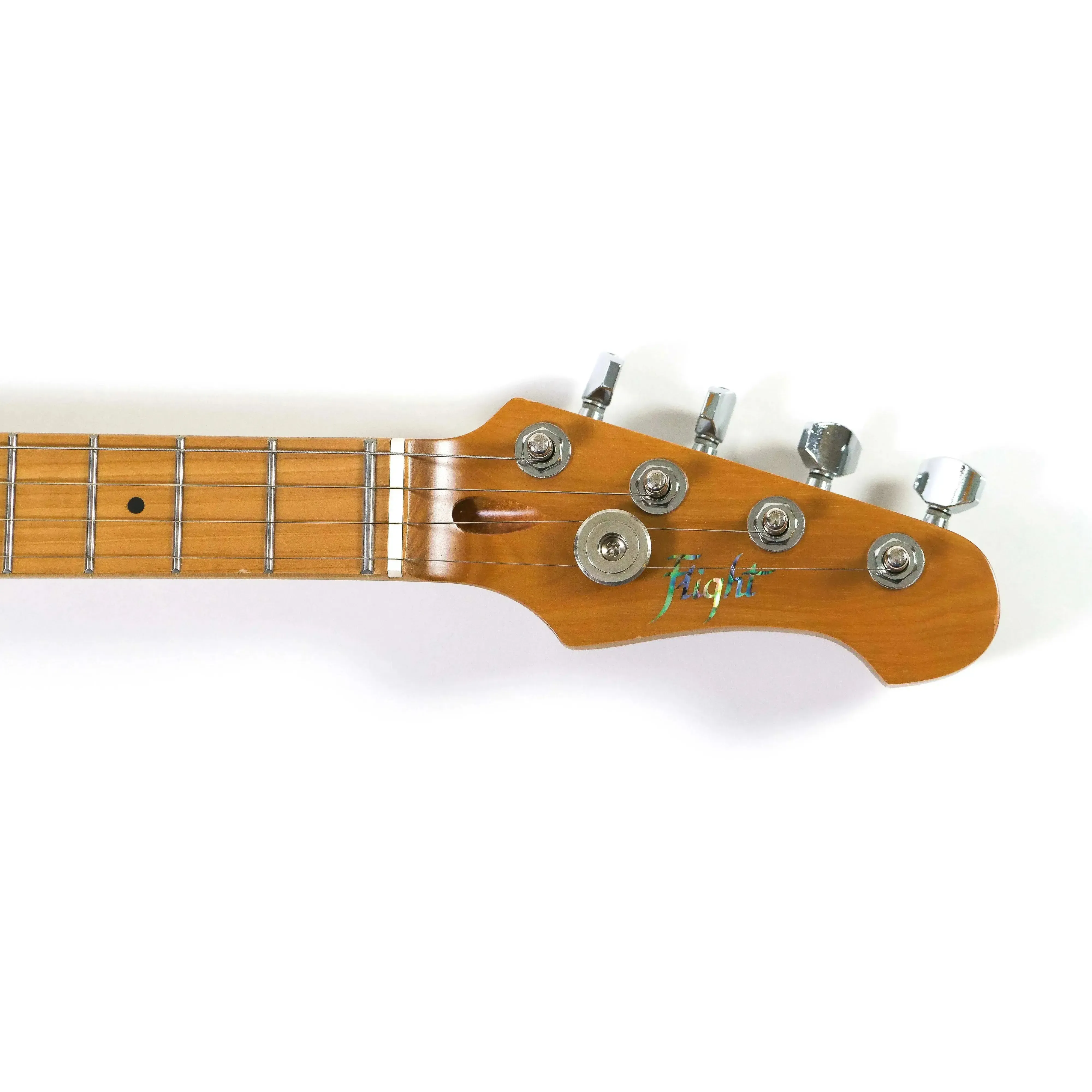 Flight Pathfinder TBL Transparent Blue Solid Body Electric Tenor Ukulele - Image 6