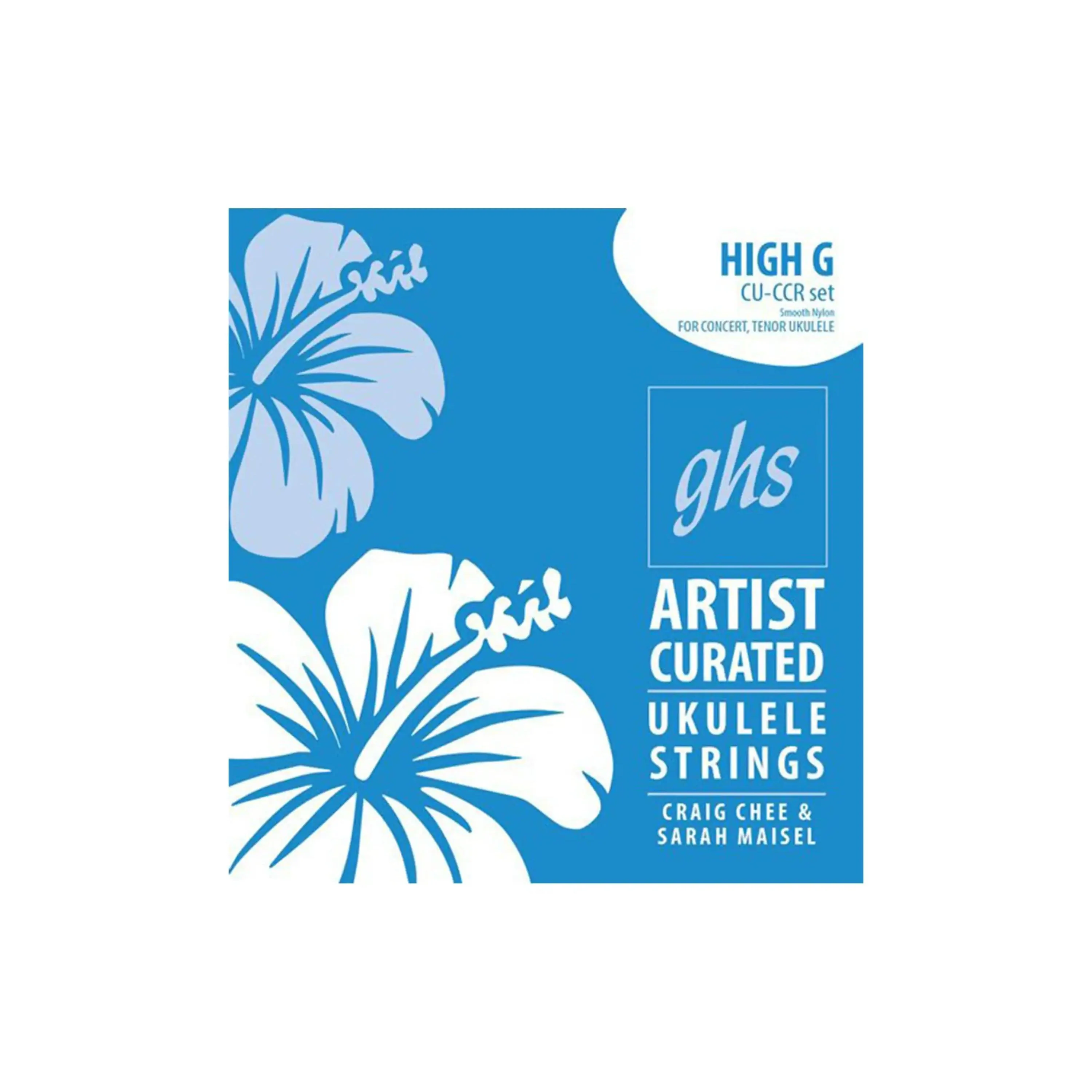 GHS CU-CCR Artist Curated Series Concert/Tenor Ukulele Strings - High G