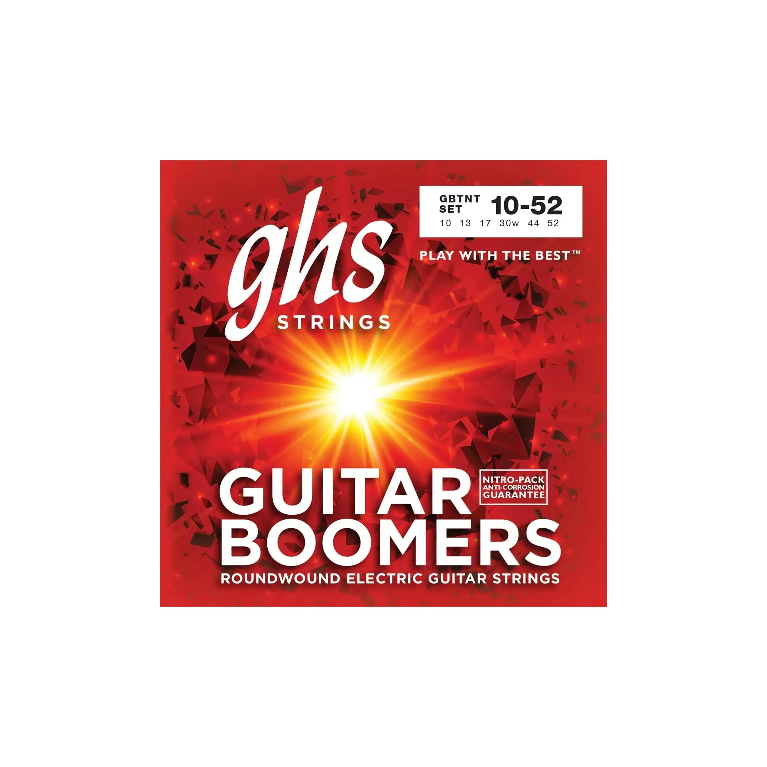 GHS GBTNT Guitar Boomers Nickel-Plated Electric Guitar Strings - Thin & Thick .010-.052