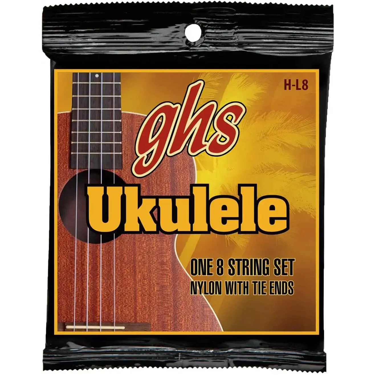 GHS-H-L8 Hawaiian Liliu`8-String Baritone Ukulele Strings (DdgGbbee Tuning)