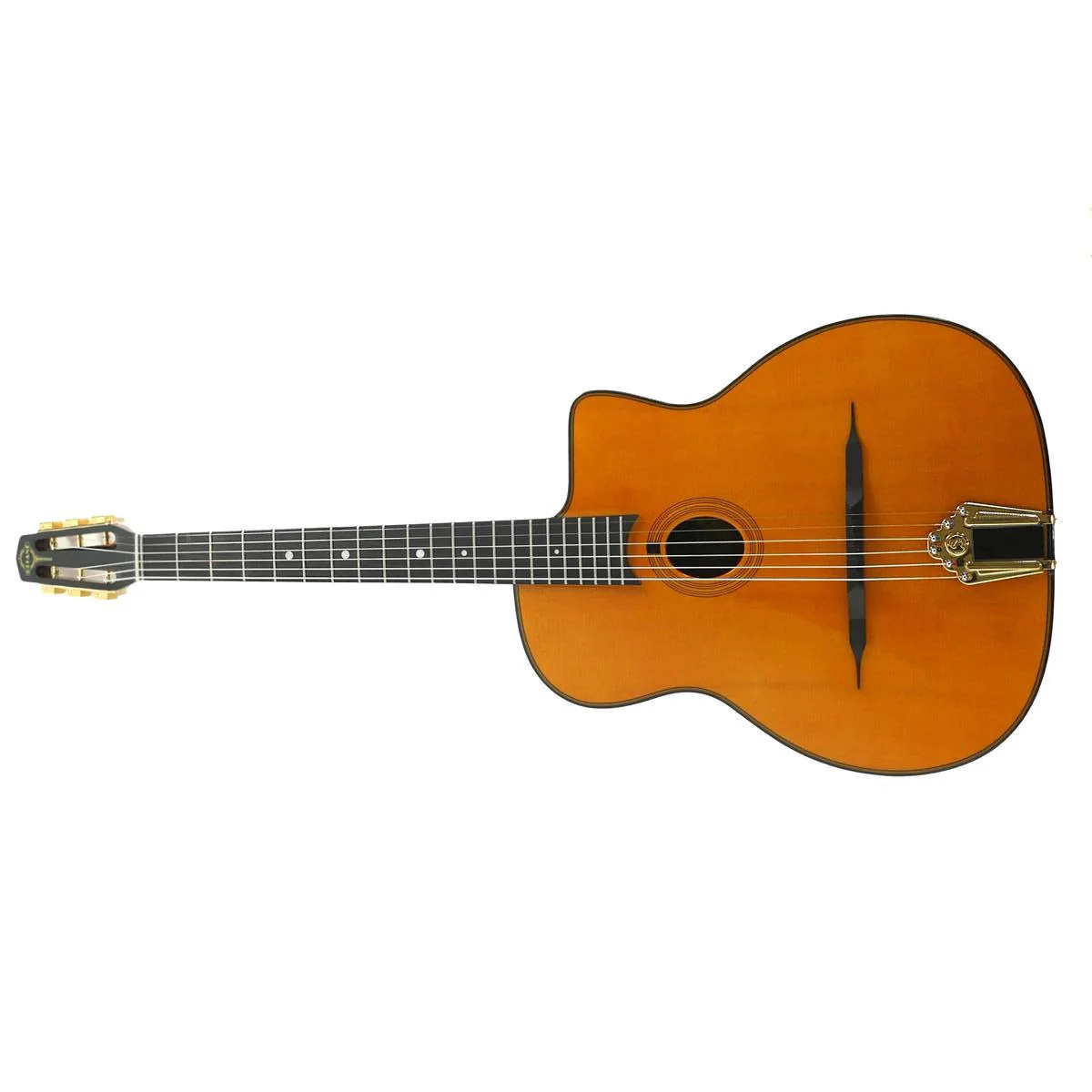 Gitane DG-255 Solid Spruce Top Professional Gypsy Jazz Guitar - Image 4