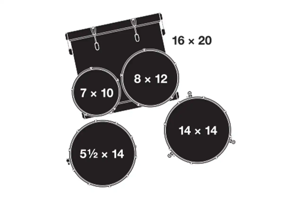 Gretsch RN2-E605-CB Renown 5-Piece Drum Kit - Cherry Burst - Image 2