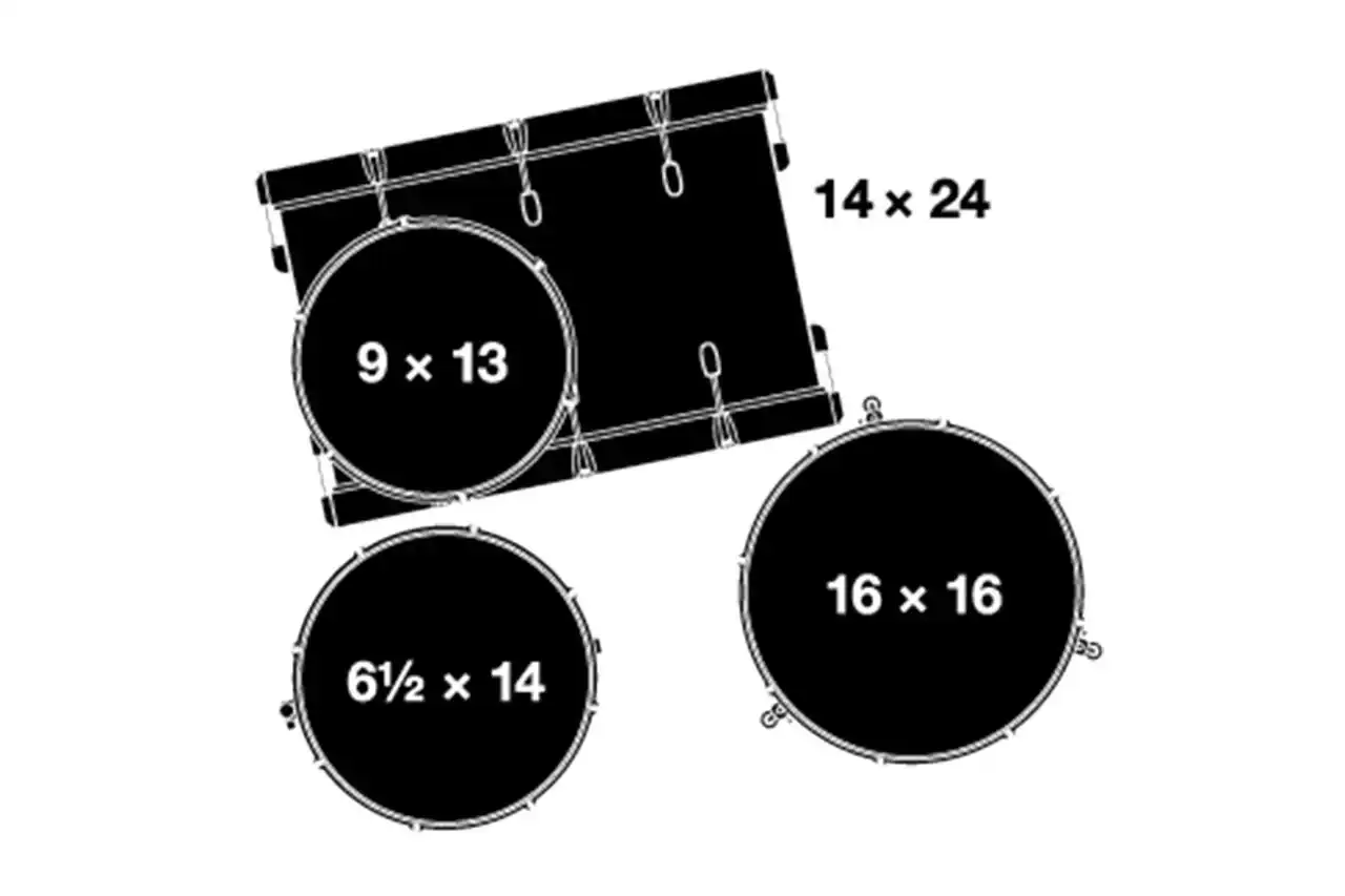 Gretsch RN2-R644-CB Renown 4-Piece Drum Kit - Cherry Burst - Image 2