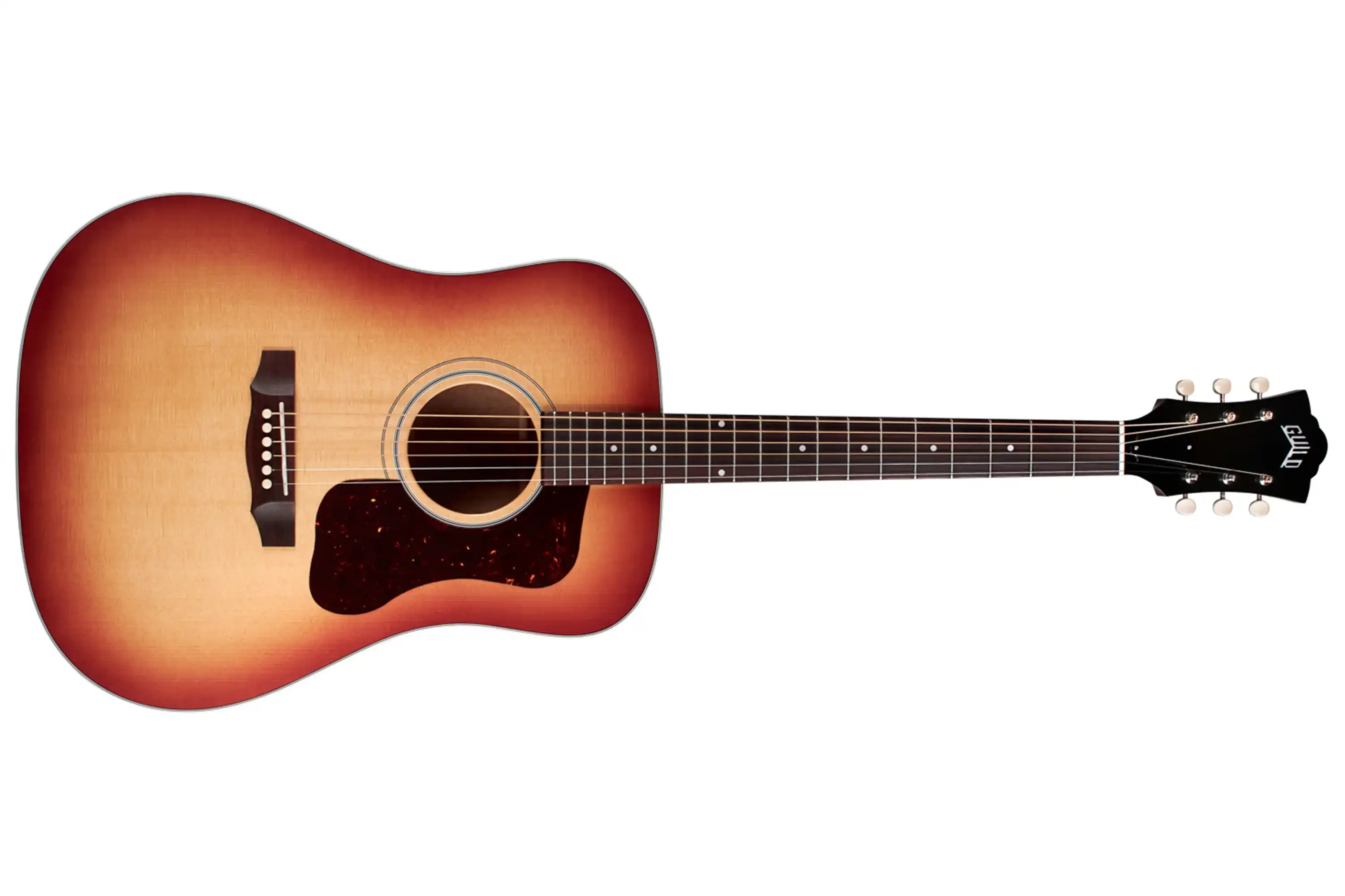 Guild D-40 Standard Acoustic Guitar - Pacific Sunset Burst - Image 3