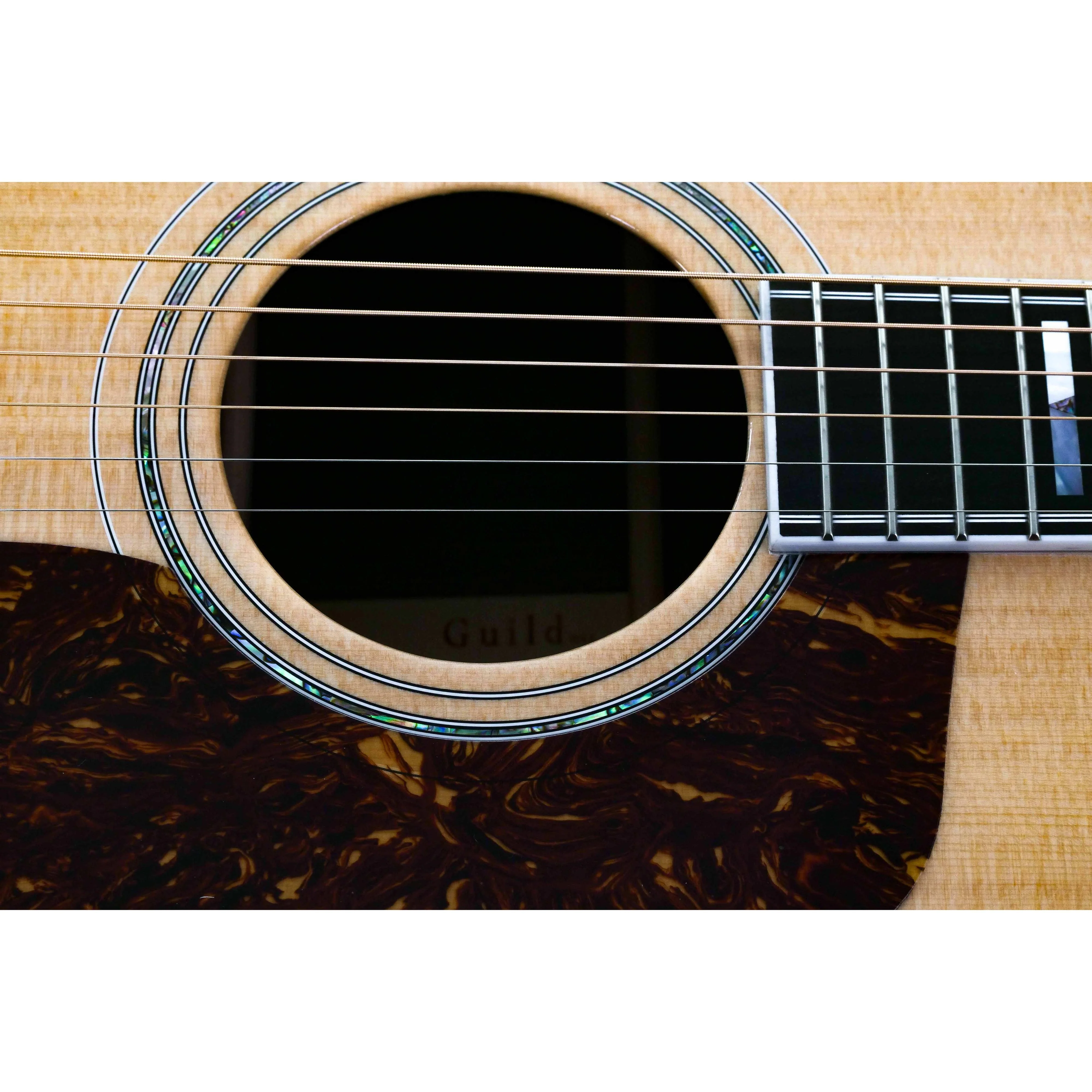 Guild D-55 Natural Dreadnought Acoustic — Closeout Bundle w/ Case & Membership - Image 8