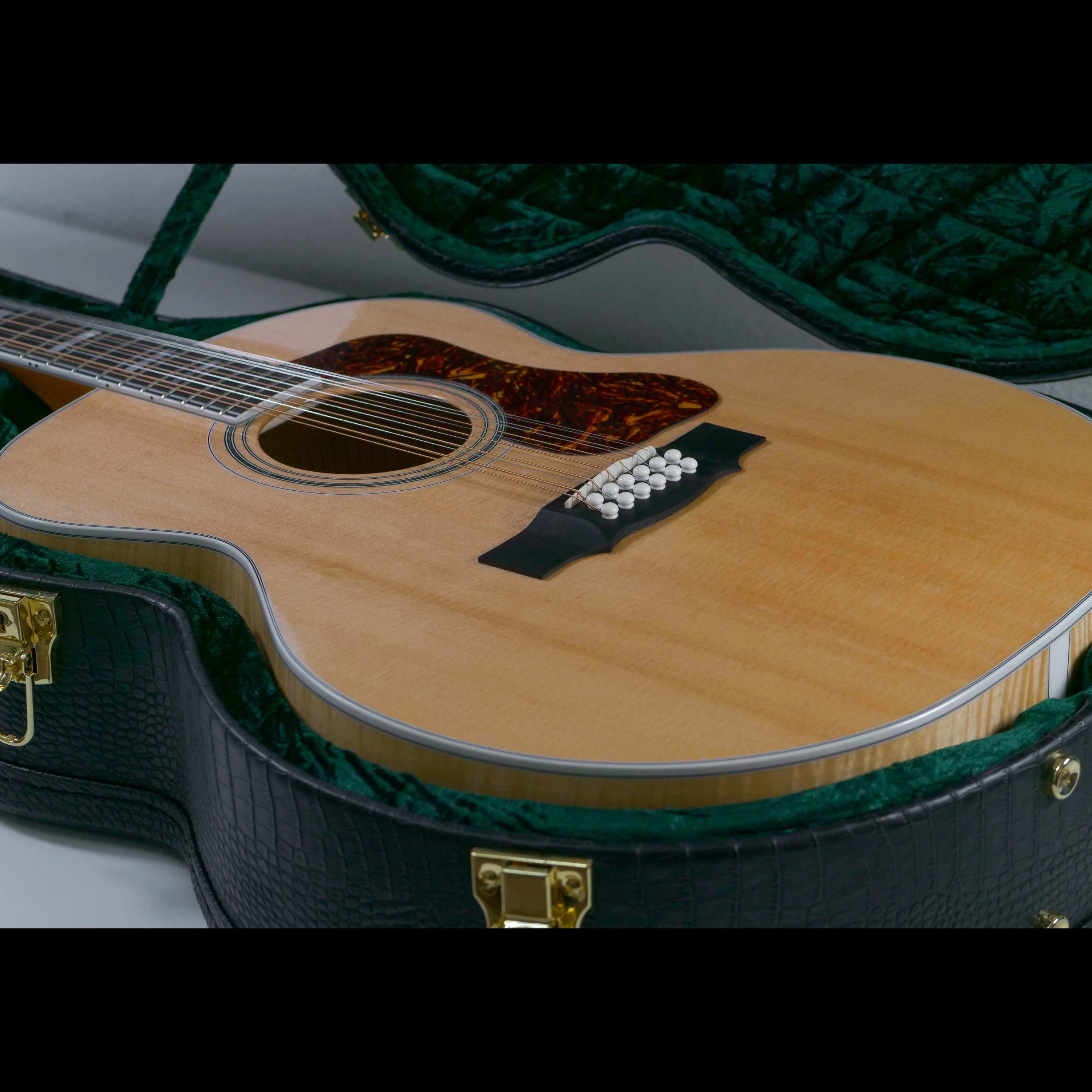 Guild F-512 Maple Blonde 12-String Acoustic Guitar - Image 9
