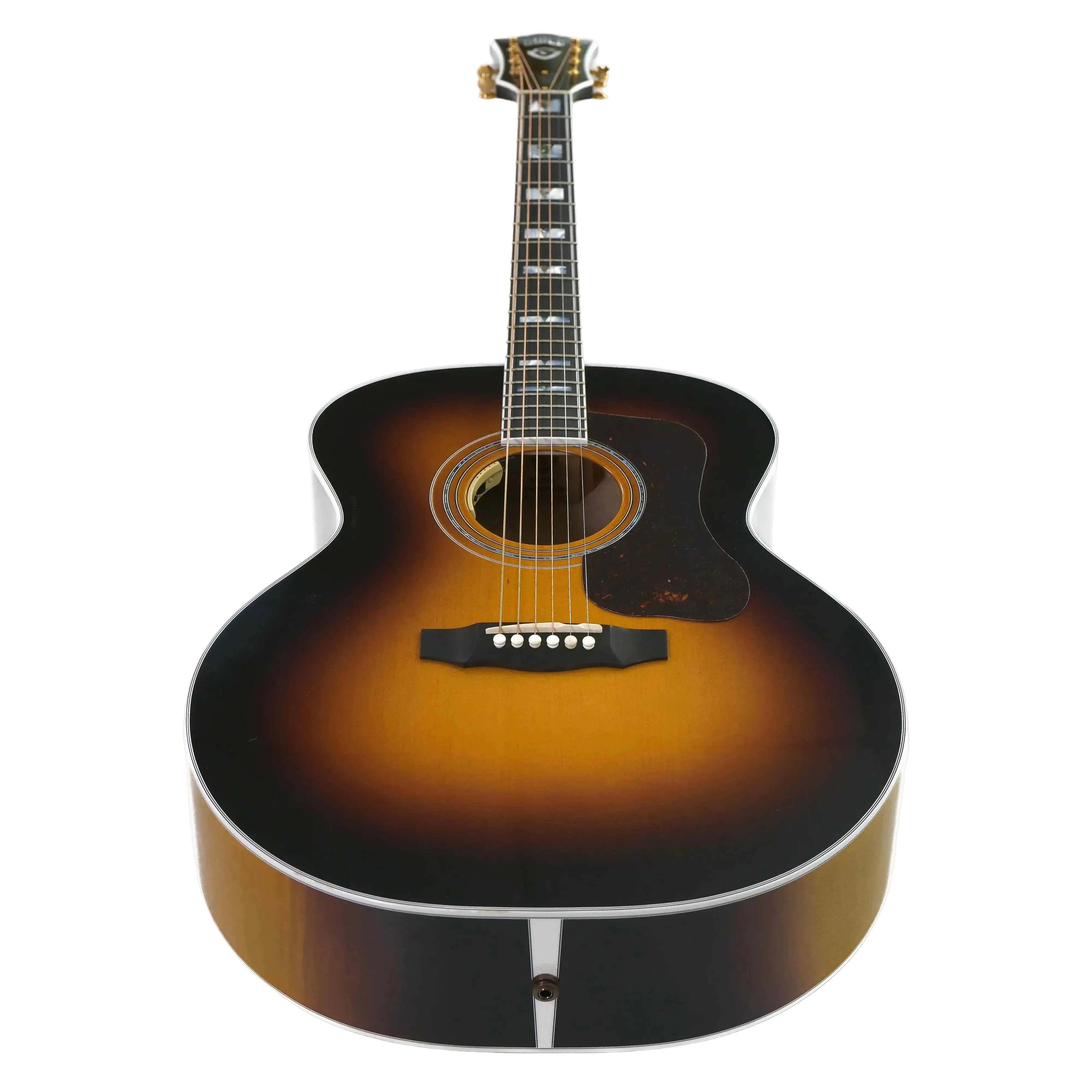 Guild F-55E Antique Burst Acoustic-Electric — USA-Made Closeout Bundle w/ Case & LR Baggs - Image 3