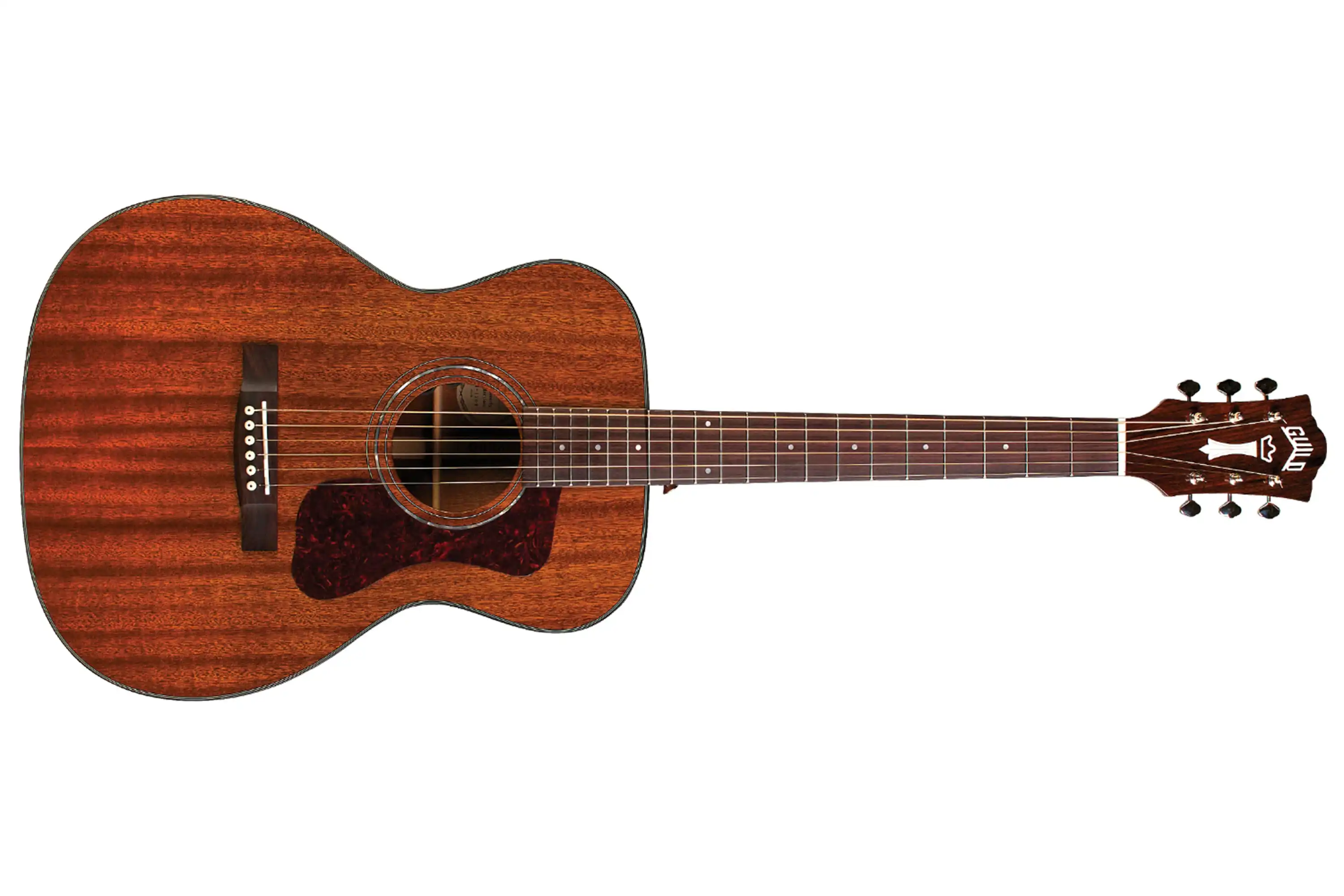 Guild OM-120 Natural Acoustic Guitar African Mahogany - Image 3