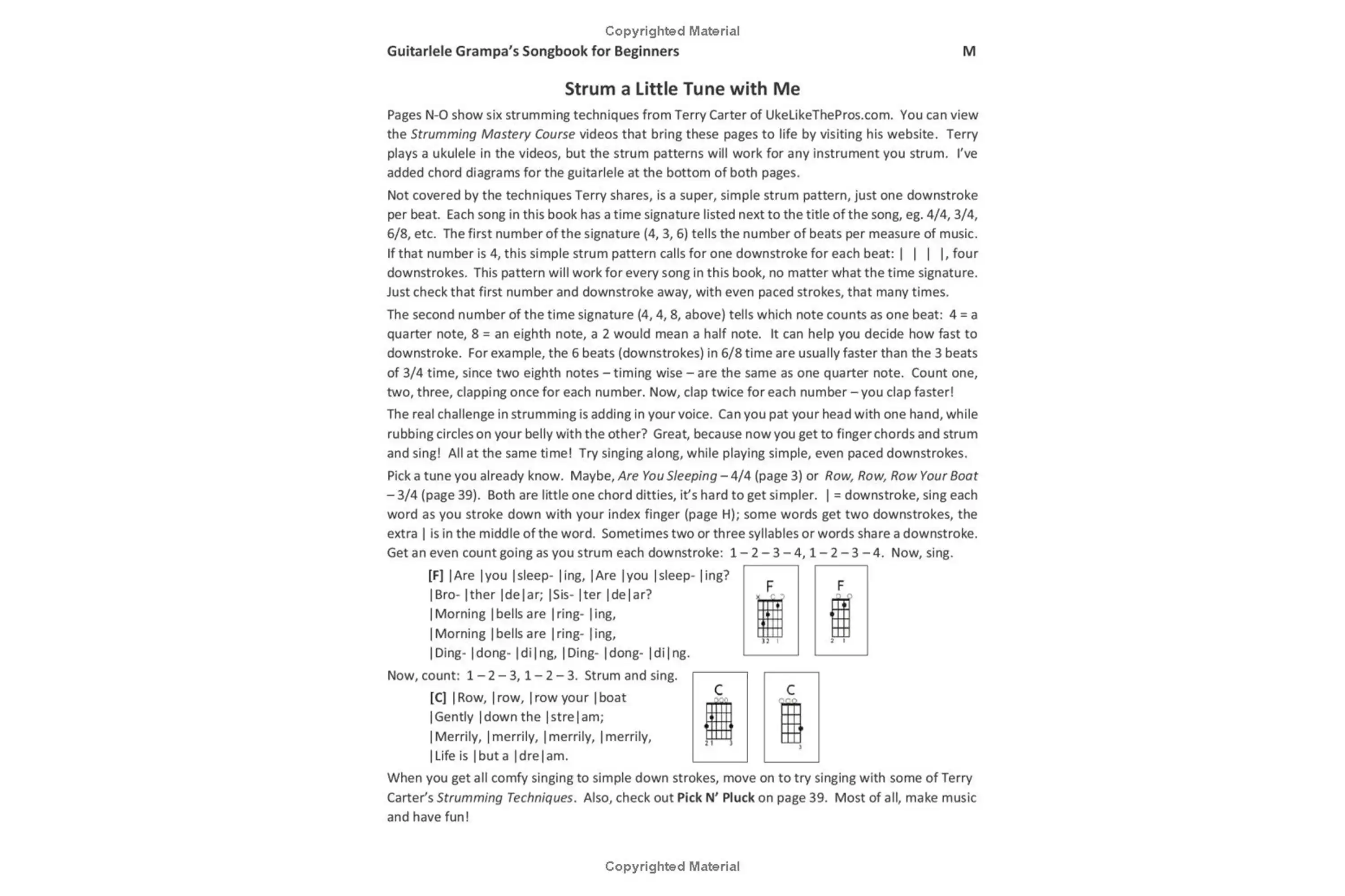Guitarlele Grampa's Songbook for Beginners: Lyrics & Chords for 50+ Classic Children's Songs - Image 6