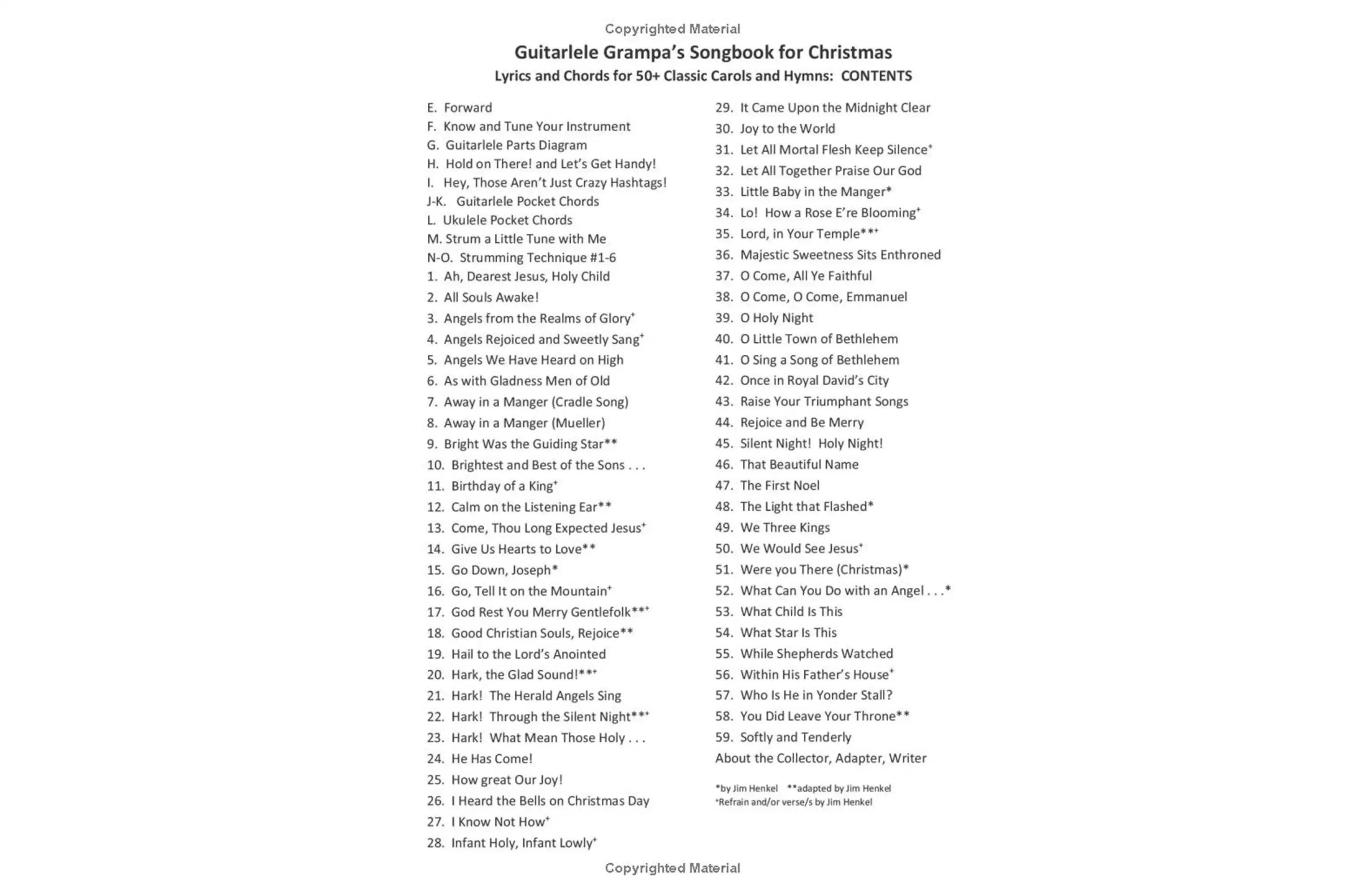Guitarlele Grampa's Songbook for Christmas: Lyrics and Chords for 50+ Classic Carols and Hymns - Image 3