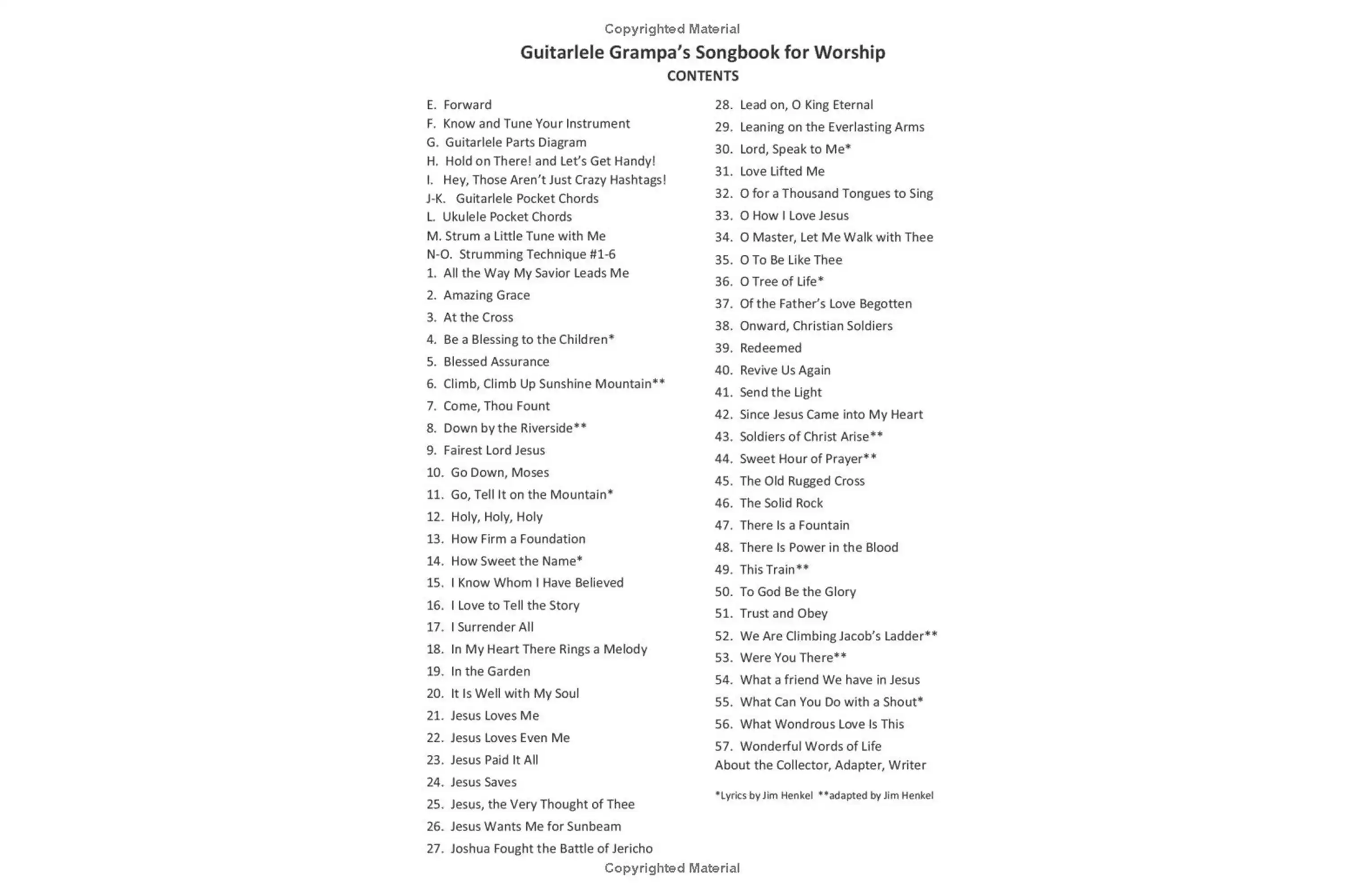 Guitarlele Grampa's Songbook for Worship: Lyrics & Chords for 50+ Classic Hymns & Spiritual Songs - Image 4