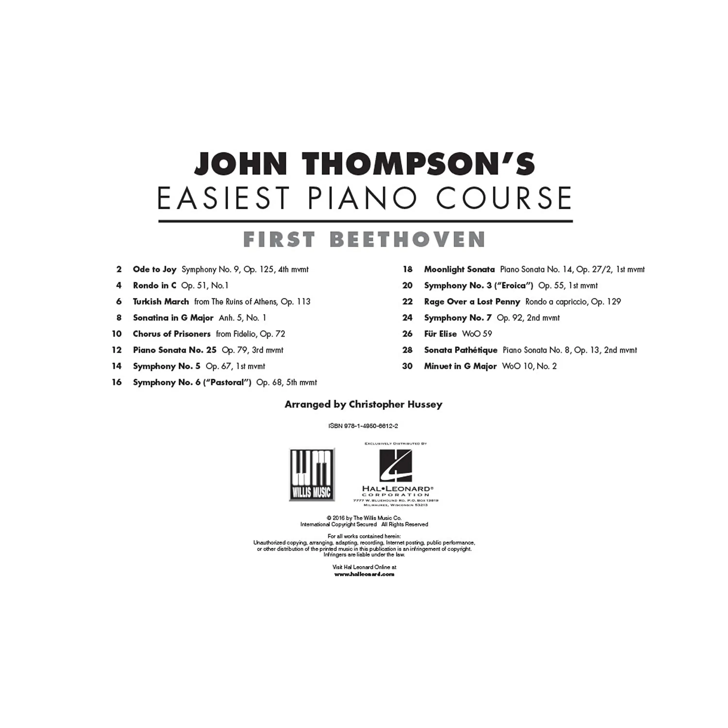 John Thompson's Easiest Piano Course - First Beethoven - Image 2