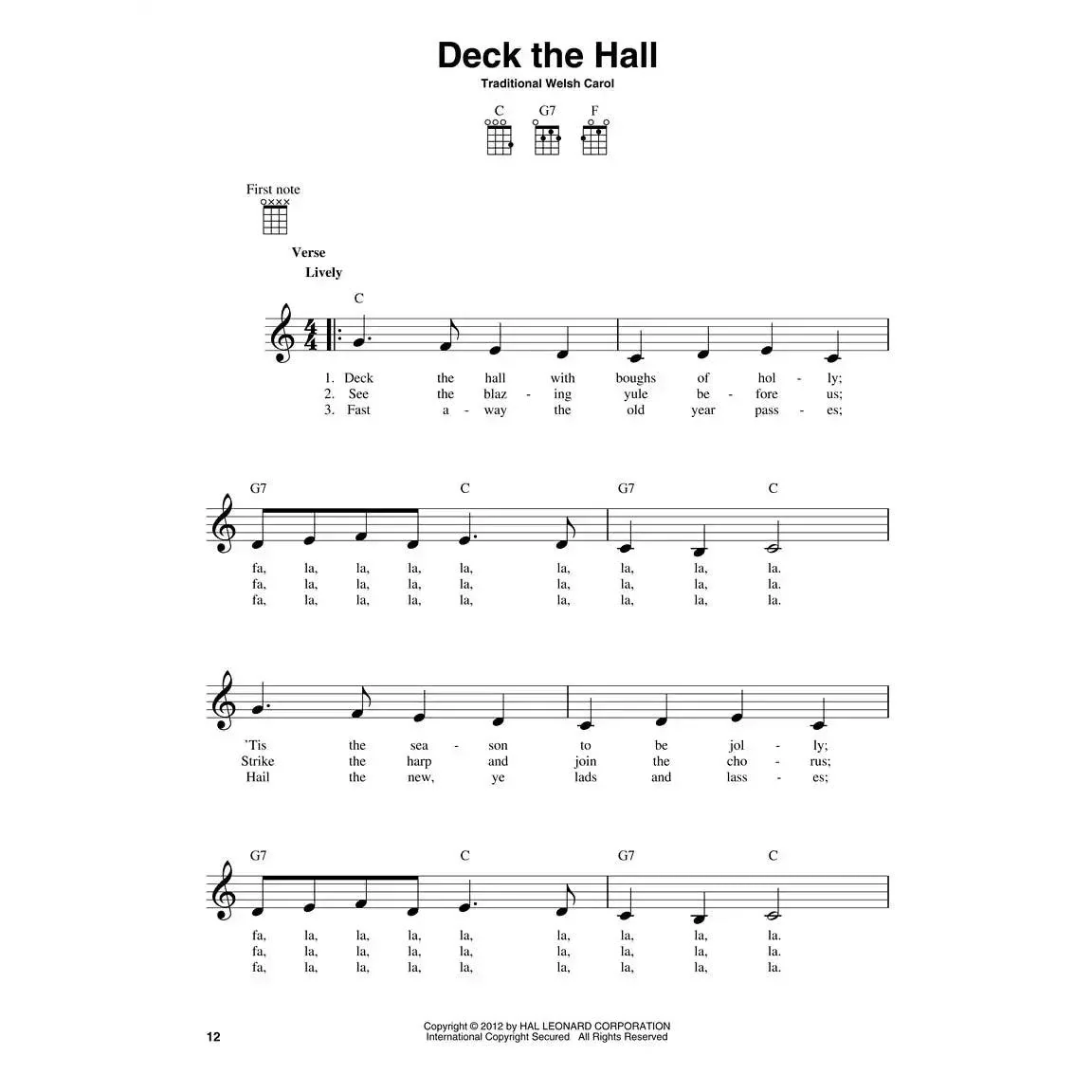 3 Chord Christmas Carols for Ukulele - Image 4