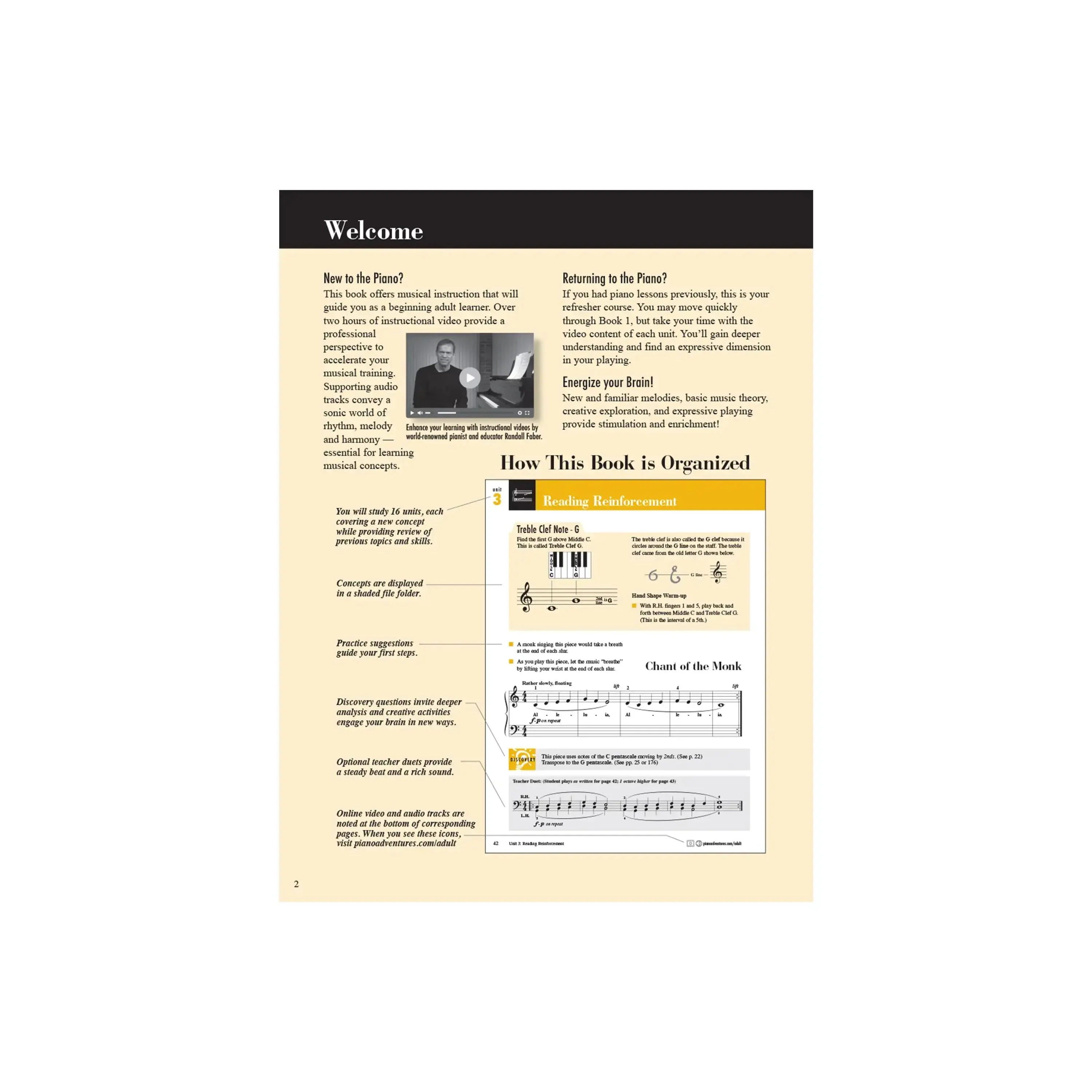 Hal Leonard Adult Piano Adventures All-In-One Piano Course Book 1 - Image 2